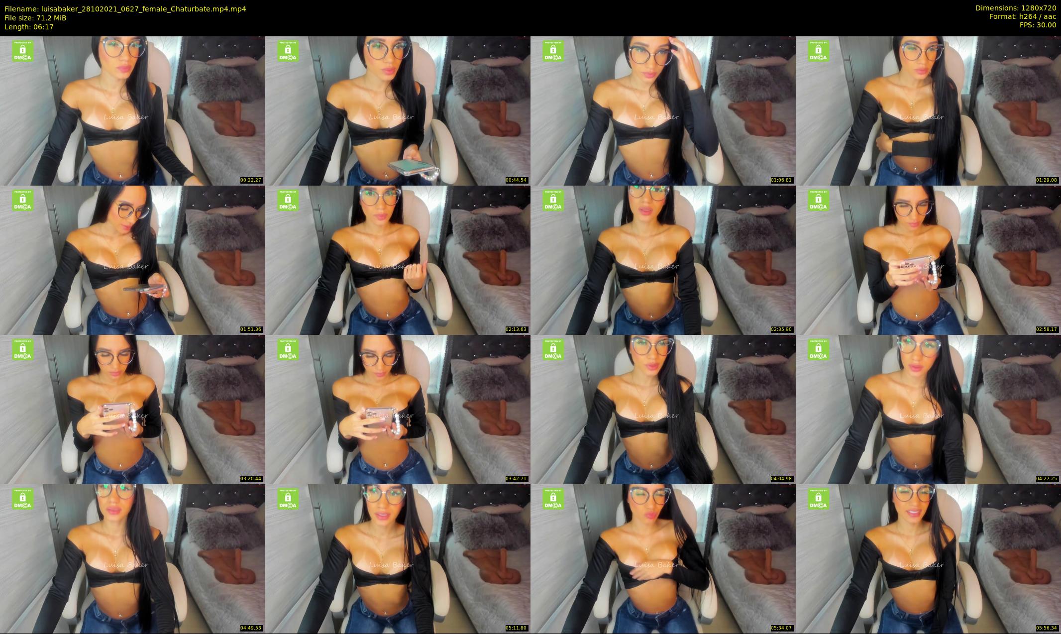 luisabaker — 7 minute Chaturbate female cam show recording, 720p, Oct 28, 2021