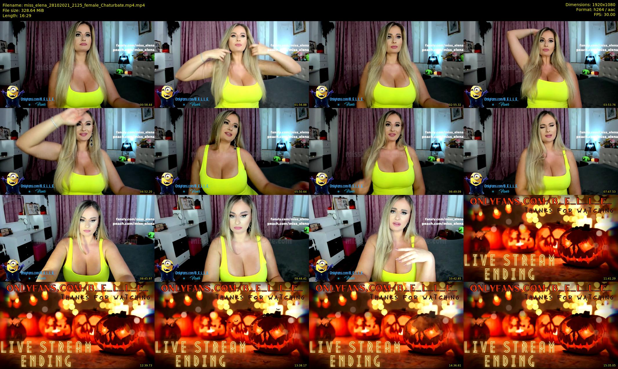 miss_elena — 17 minute Chaturbate female cam show recording, 1080p, Oct 28, 2021