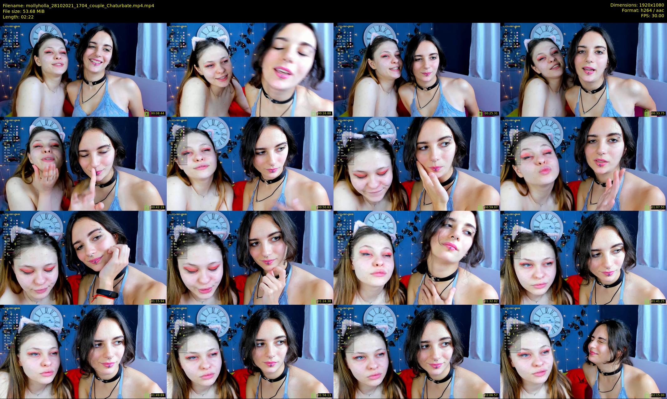 mollyholla — 3 minute Chaturbate couple cam show recording, 1080p, Oct 28, 2021