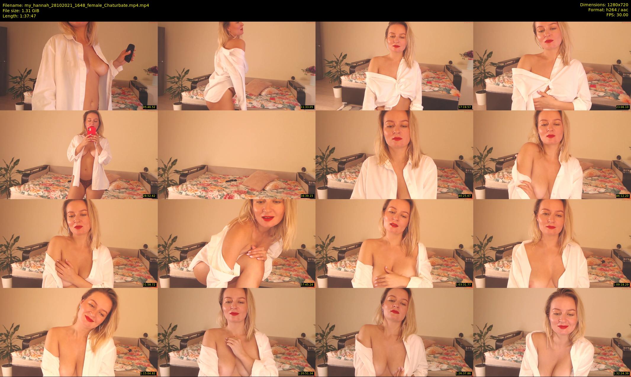 my_hannah — 98 minute Chaturbate female cam show recording, 720p, Oct 28, 2021