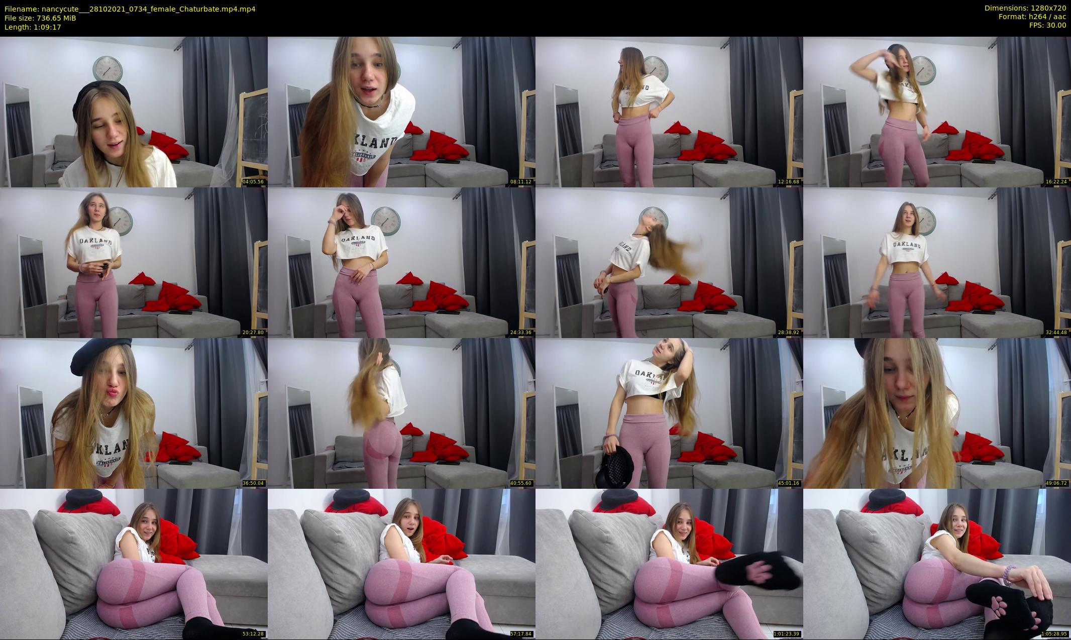 nancycute__ — 70 minute Chaturbate female cam show recording, 720p, Oct 28, 2021