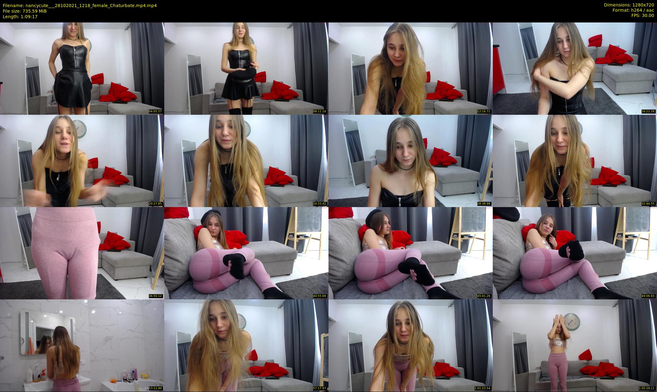 nancycute__ — 70 minute Chaturbate female cam show recording, 720p, Oct 28, 2021