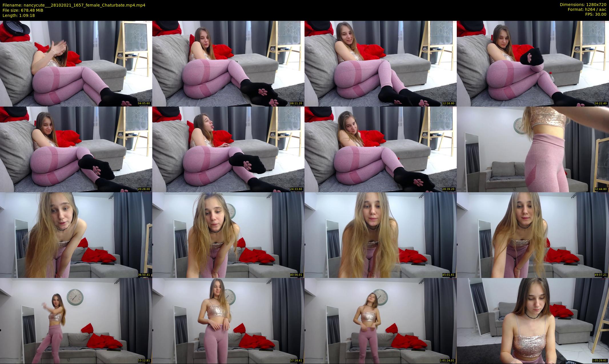 nancycute__ — 70 minute Chaturbate female cam show recording, 720p, Oct 28, 2021