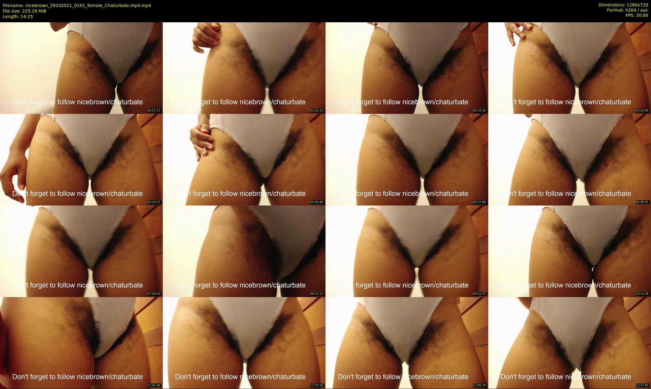 nicebrown — 15 minute Chaturbate female cam show recording, 720p, Oct 29, 2021