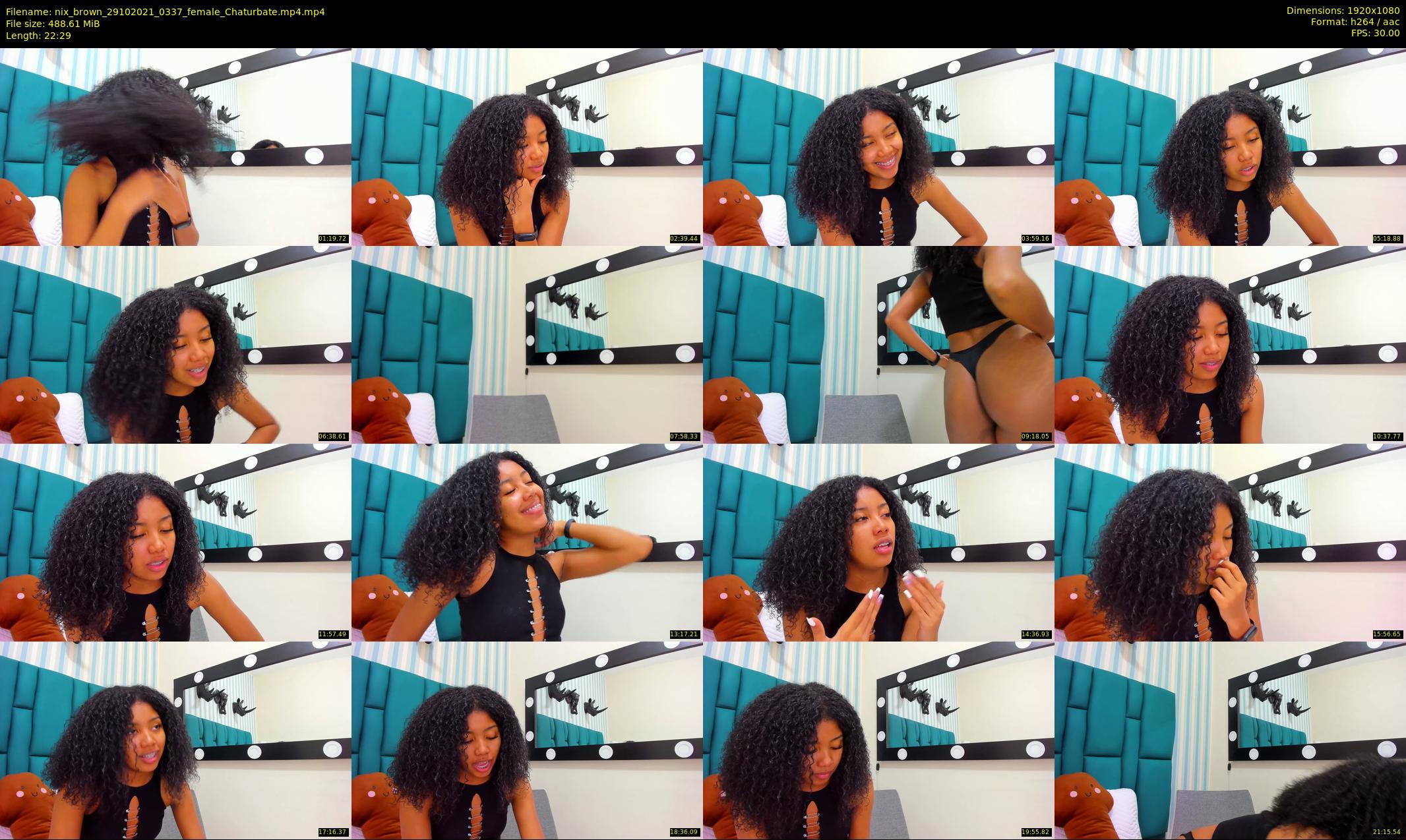 nix_brown — 23 minute Chaturbate female cam show recording, 1080p, Oct 29, 2021