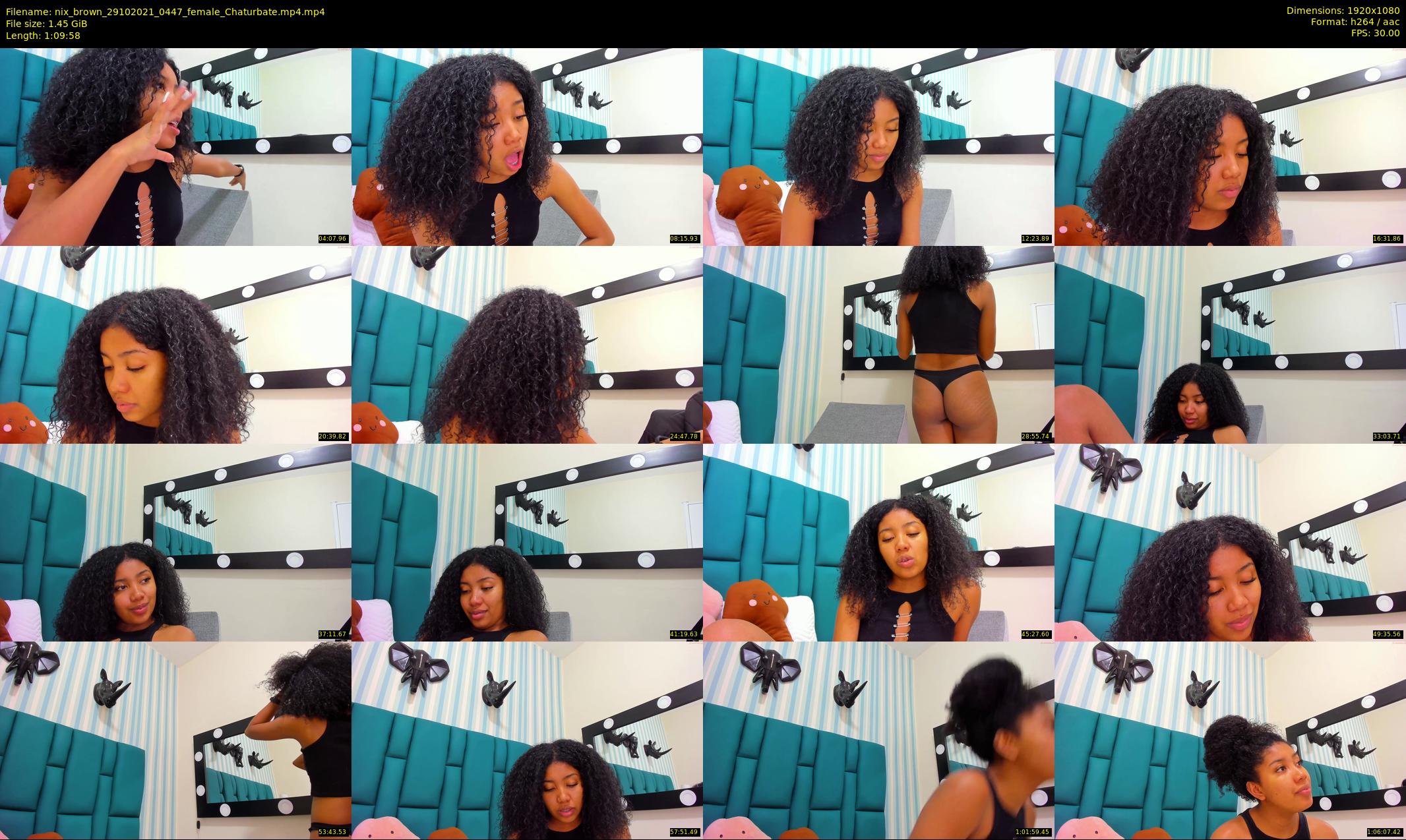 nix_brown — 70 minute Chaturbate female cam show recording, 1080p, Oct 29, 2021