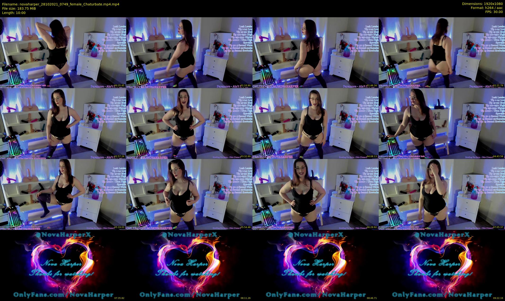 novaharper — 10 minute Chaturbate female cam show recording, 1080p, Oct 28, 2021