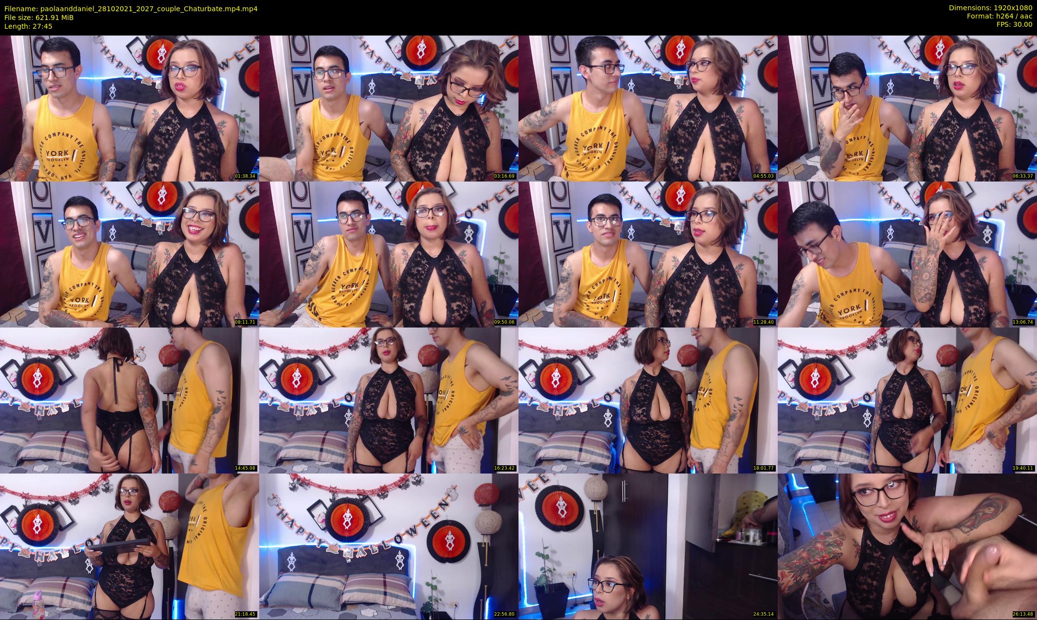 paolaanddaniel — 28 minute Chaturbate couple cam show recording, 1080p, Oct 28, 2021