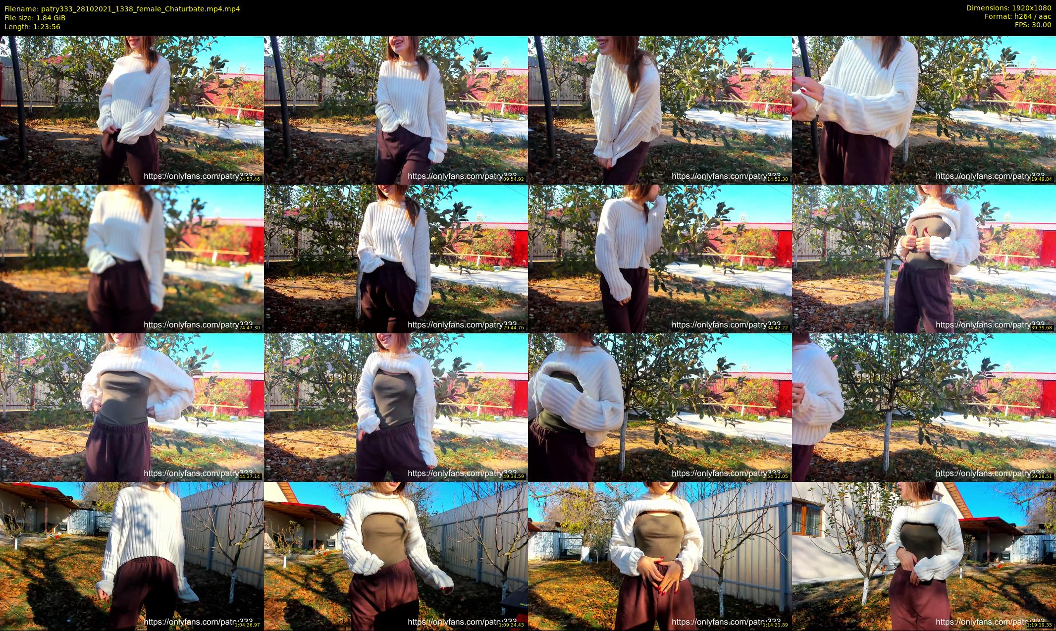 patry333 — 84 minute Chaturbate female cam show recording, 1080p, Oct 28, 2021