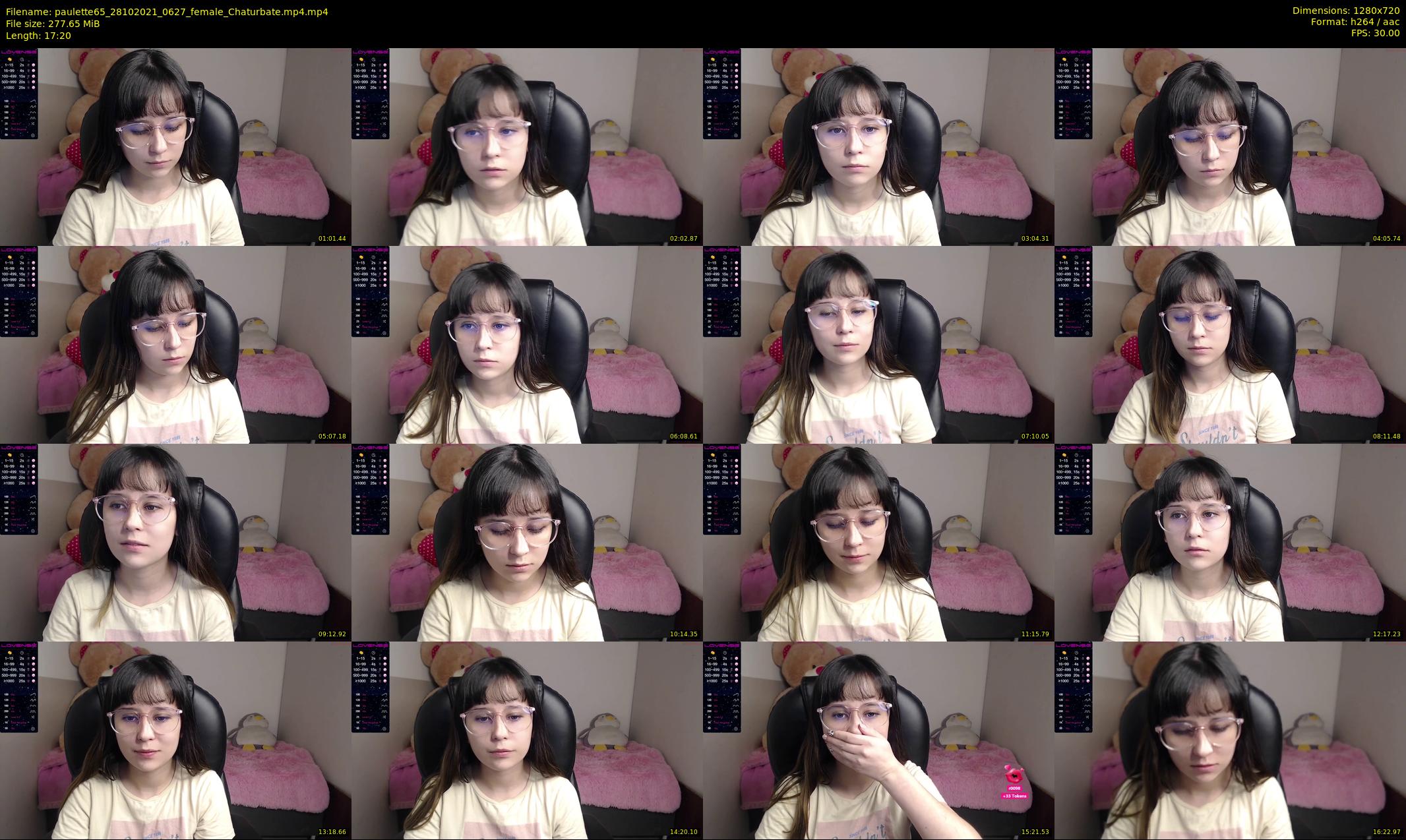 paulette65 — 18 minute Chaturbate female cam show recording, 720p, Oct 28, 2021
