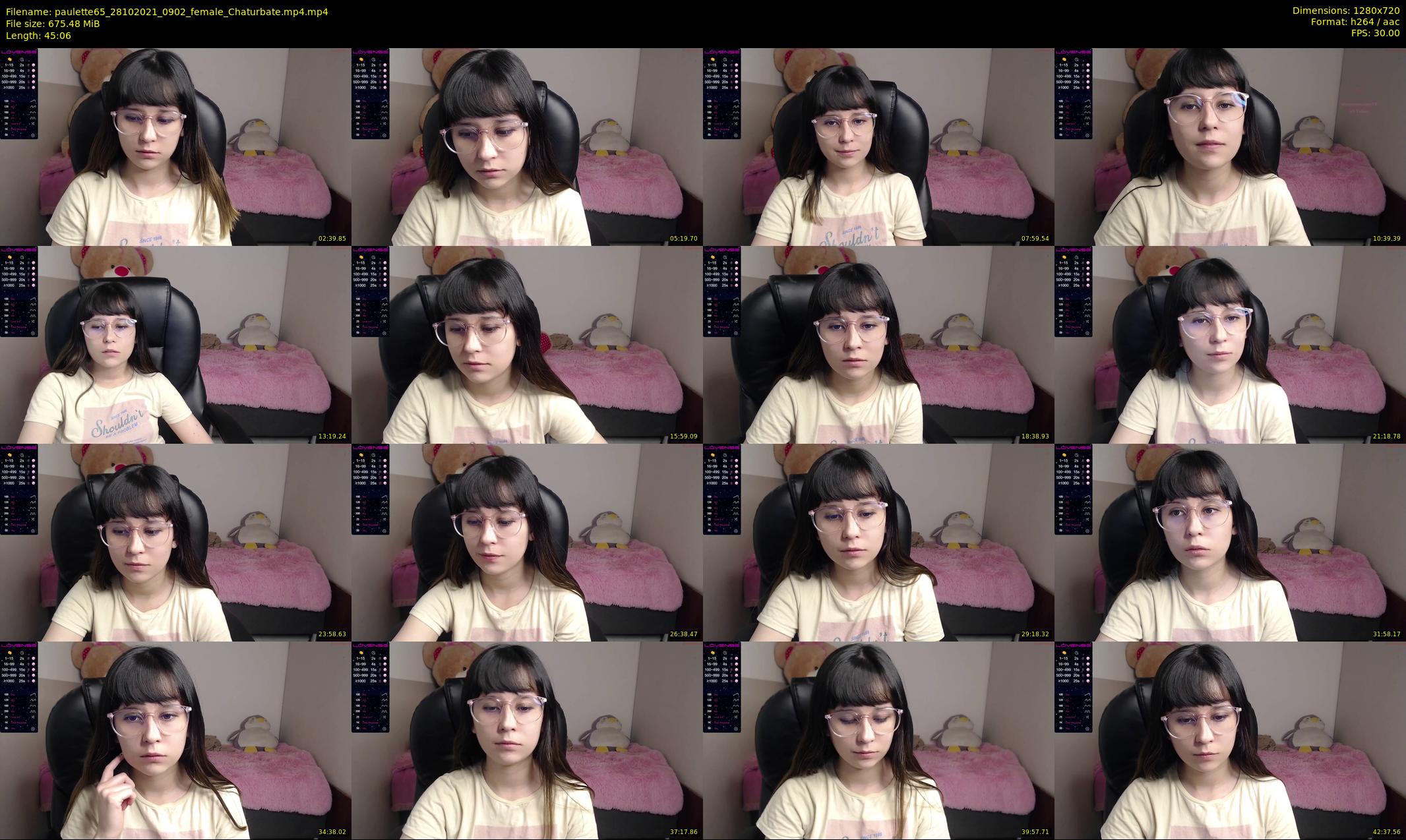 paulette65 — 46 minute Chaturbate female cam show recording, 720p, Oct 28, 2021