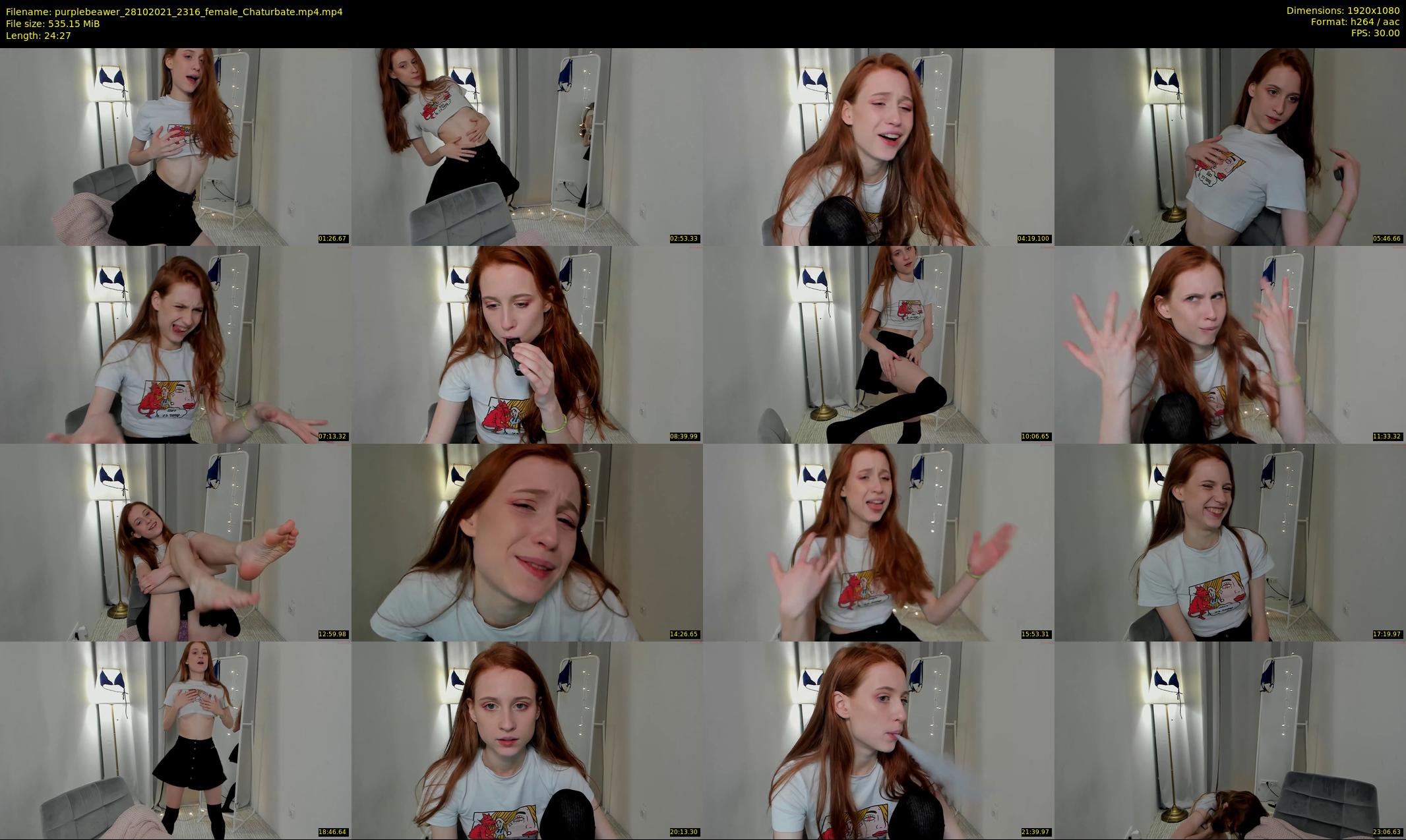 purplebeawer — 25 minute Chaturbate female cam show recording, 1080p, Oct 28, 2021