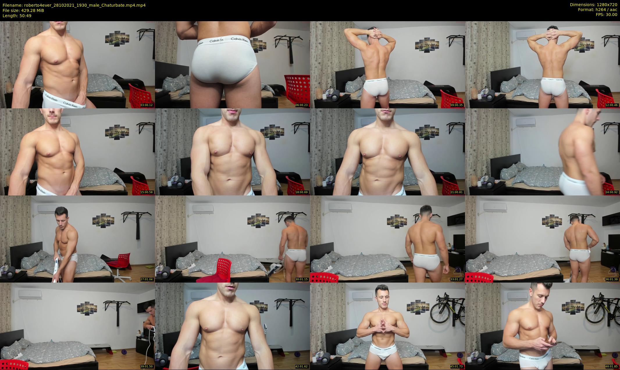 roberto4ever — 51 minute Chaturbate male cam show recording, 720p, Oct 28, 2021