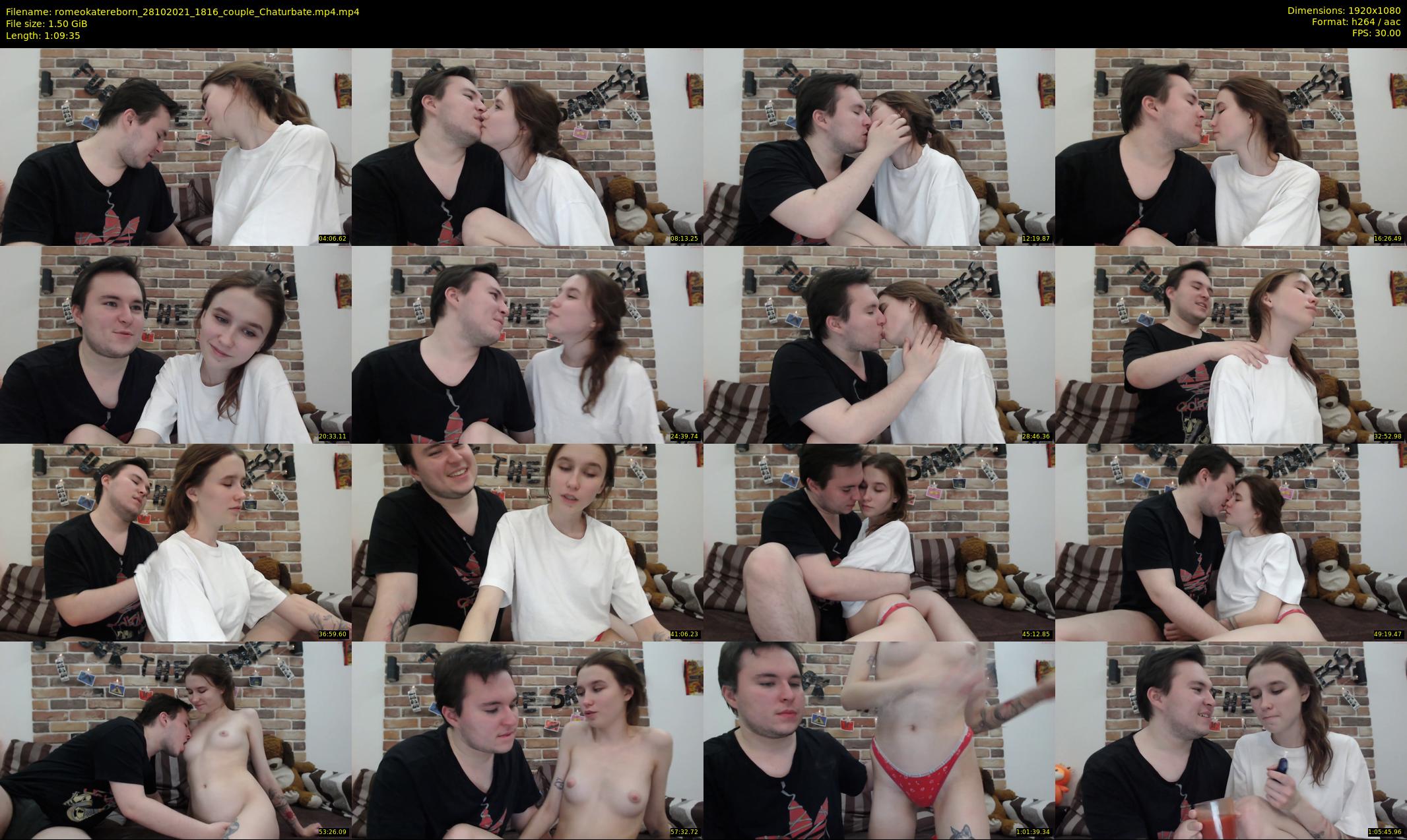 romeokatereborn — 70 minute Chaturbate couple cam show recording, 1080p, Oct 28, 2021
