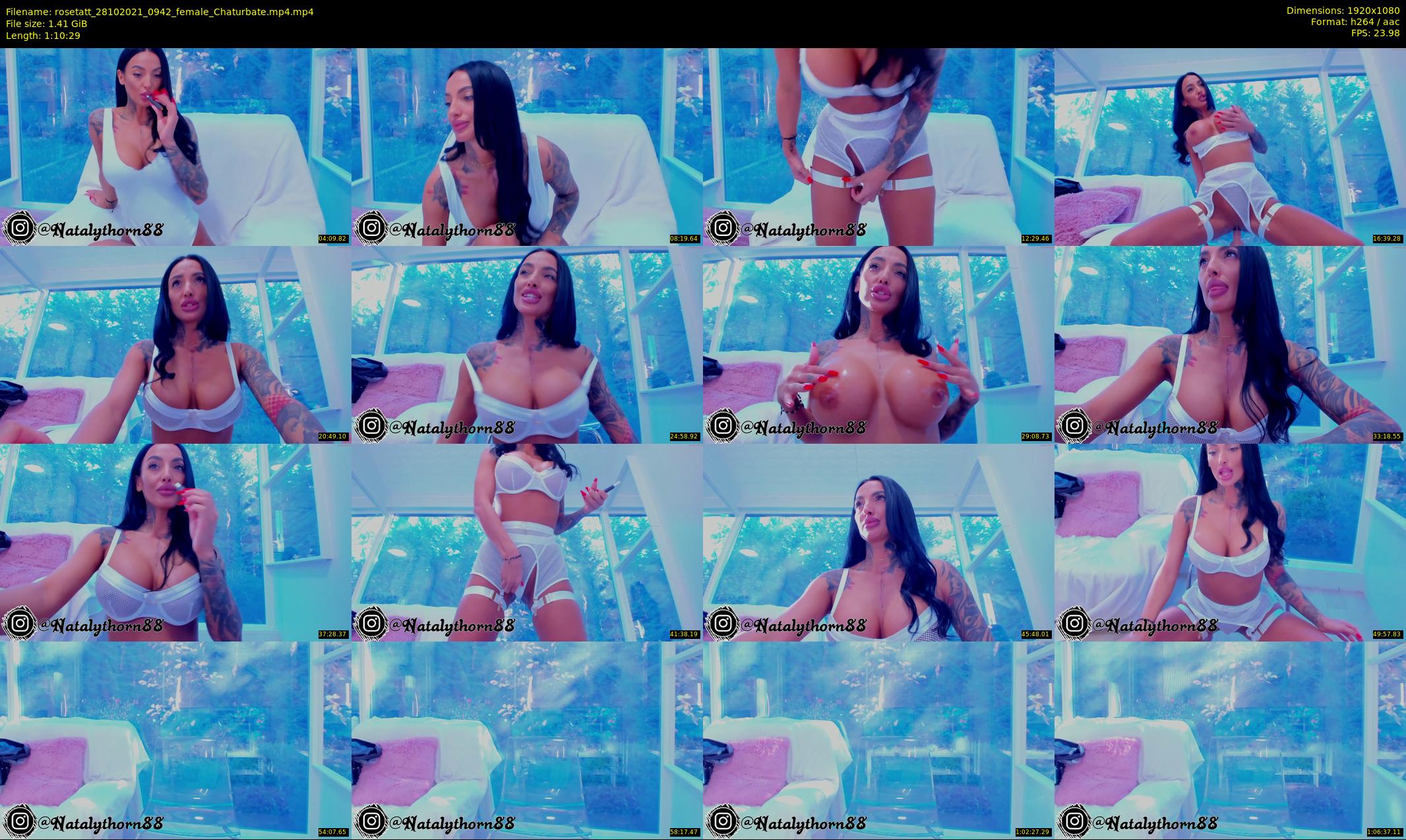 rosetatt — 71 minute Chaturbate female cam show recording, 1080p, Oct 28, 2021
