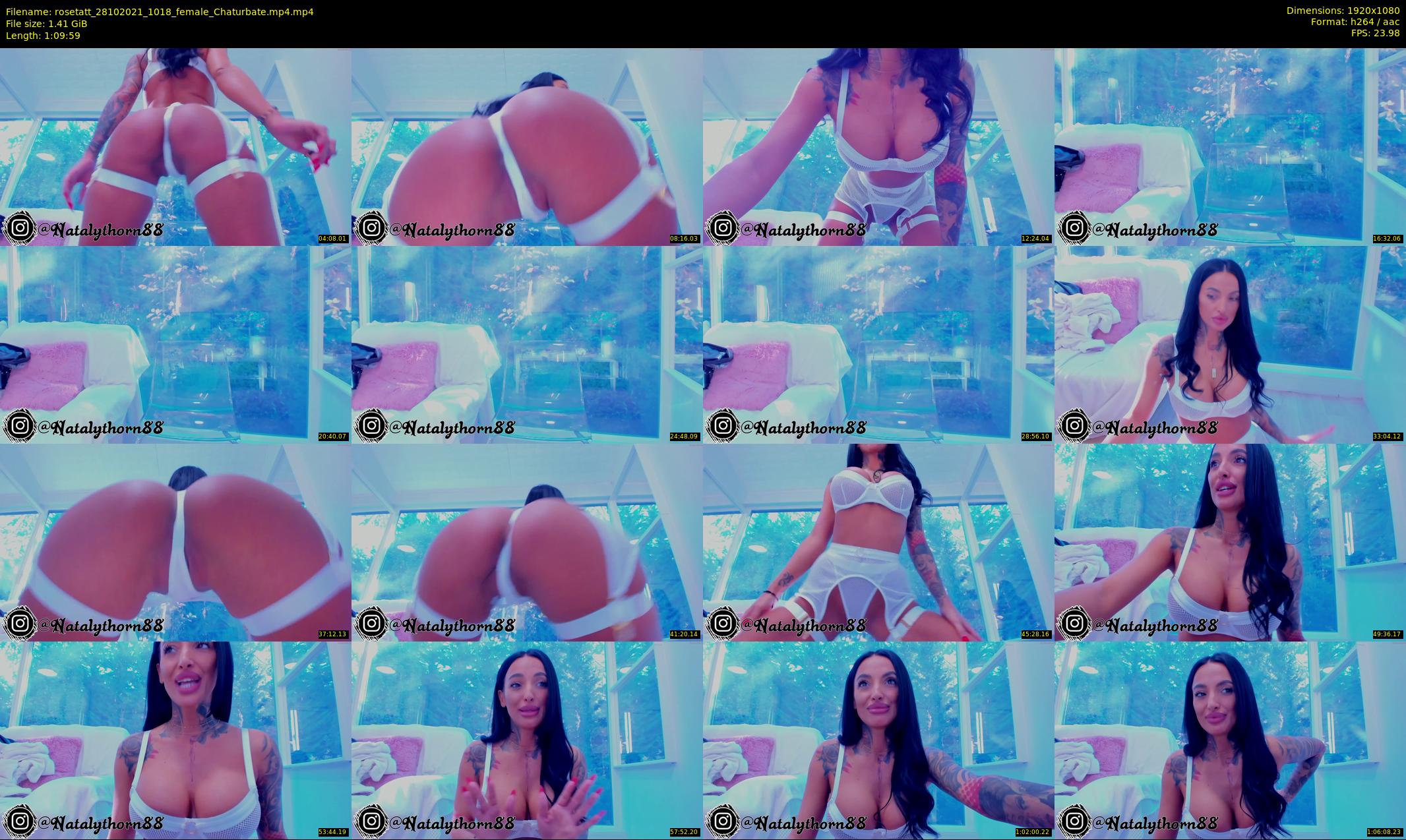rosetatt — 70 minute Chaturbate female cam show recording, 1080p, Oct 28, 2021