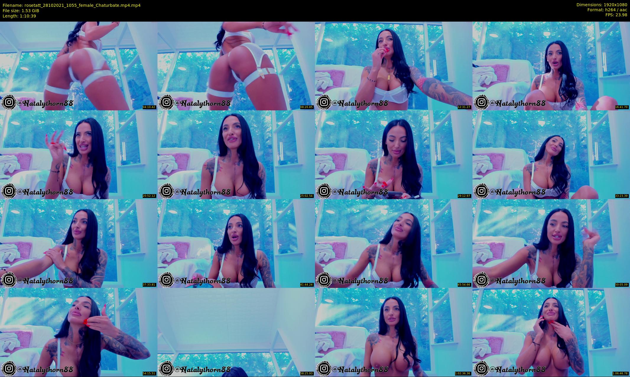 rosetatt — 71 minute Chaturbate female cam show recording, 1080p, Oct 28, 2021