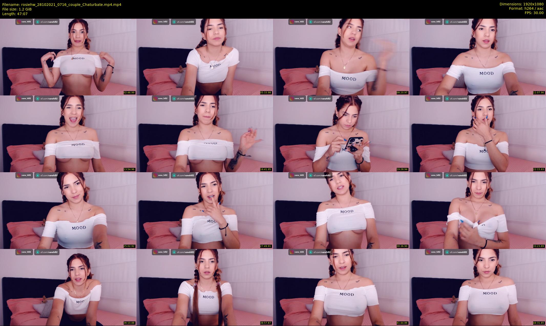 rosiehw — 48 minute Chaturbate couple cam show recording, 1080p, Oct 28, 2021