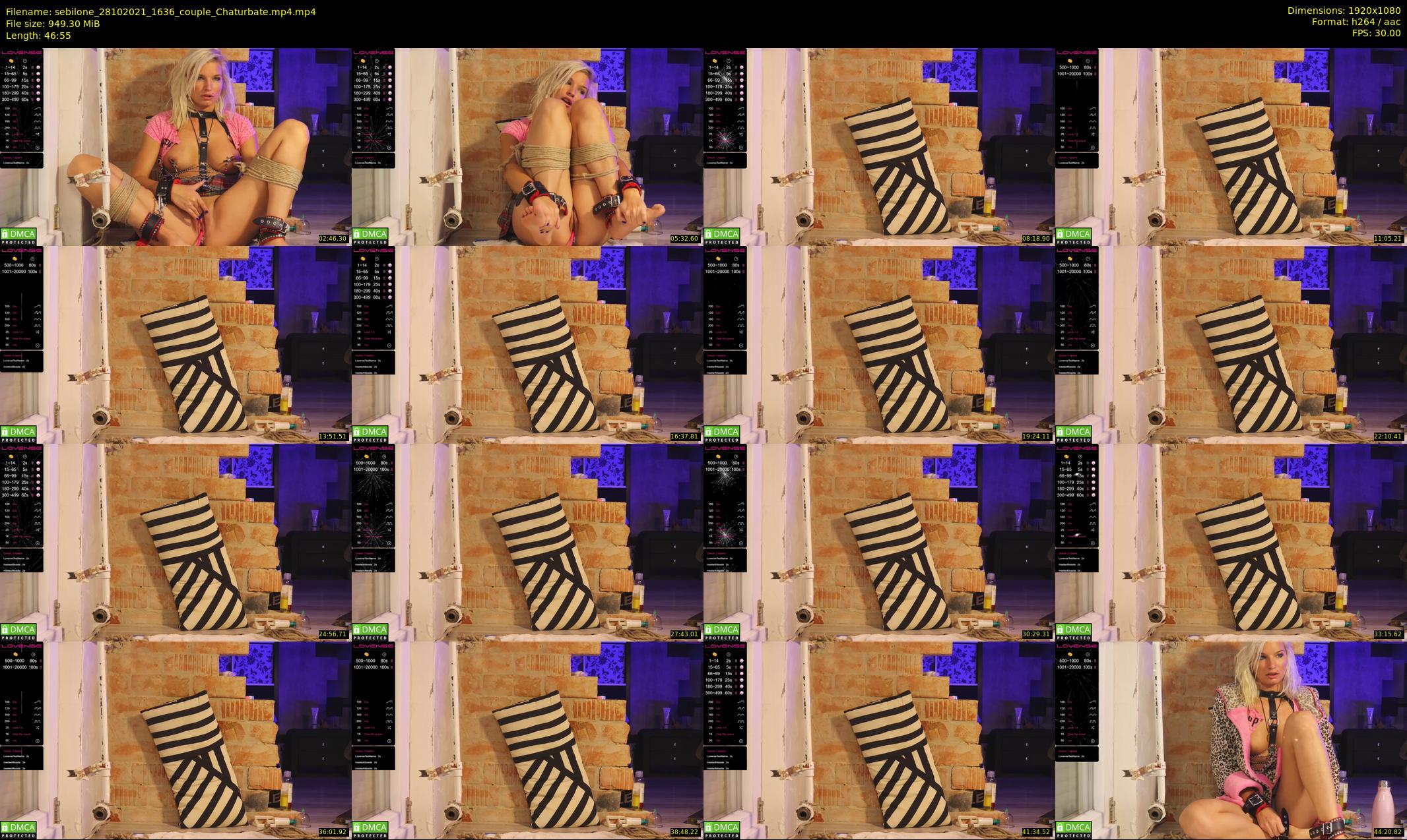 sebilone — 47 minute Chaturbate couple cam show recording, 1080p, Oct 28, 2021