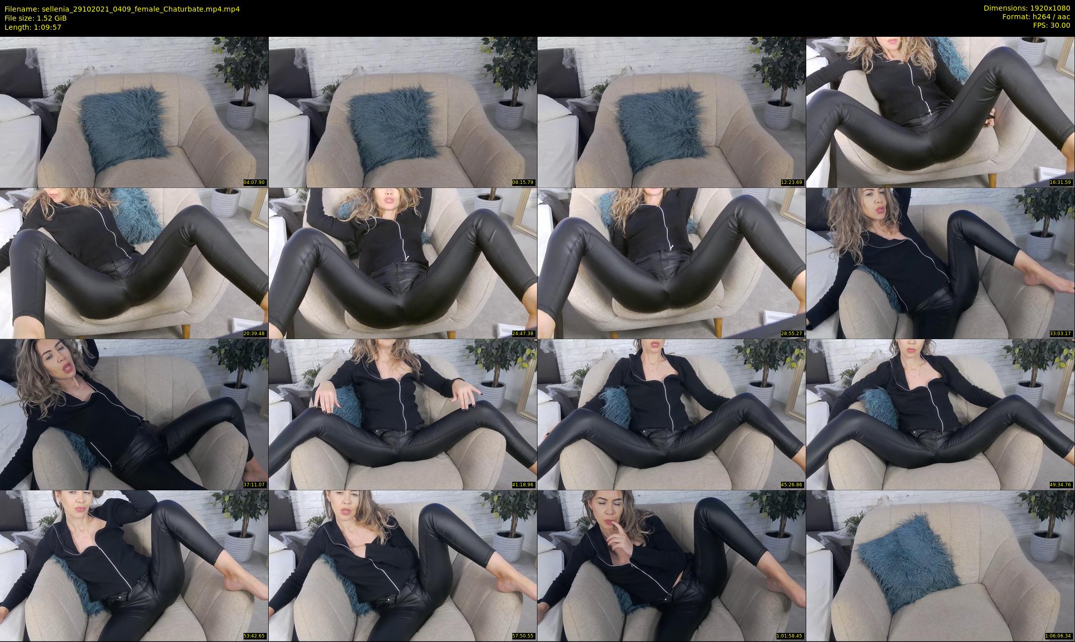 sellenia — 70 minute Chaturbate female cam show recording, 1080p, Oct 29, 2021