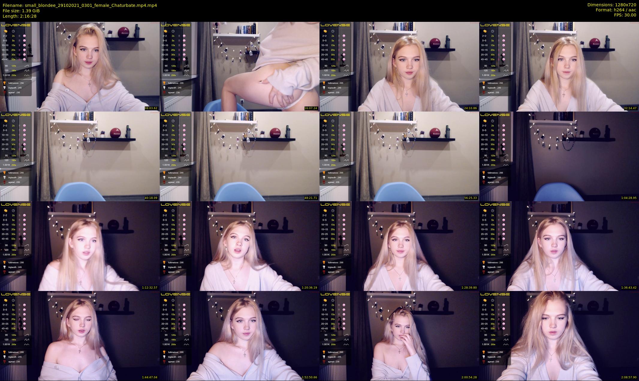 small_blondee — 137 minute Chaturbate female cam show recording, 720p, Oct 29, 2021
