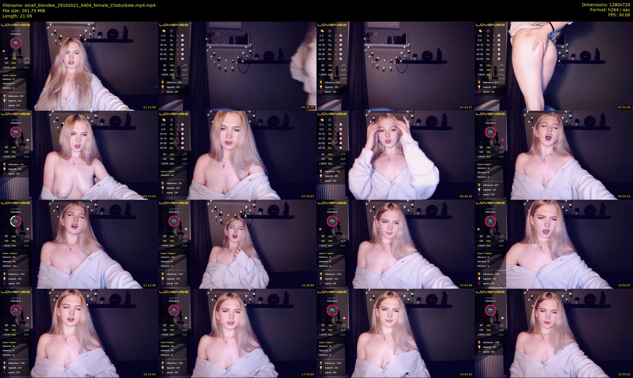 small_blondee — 22 minute Chaturbate female cam show recording, 720p, Oct 29, 2021