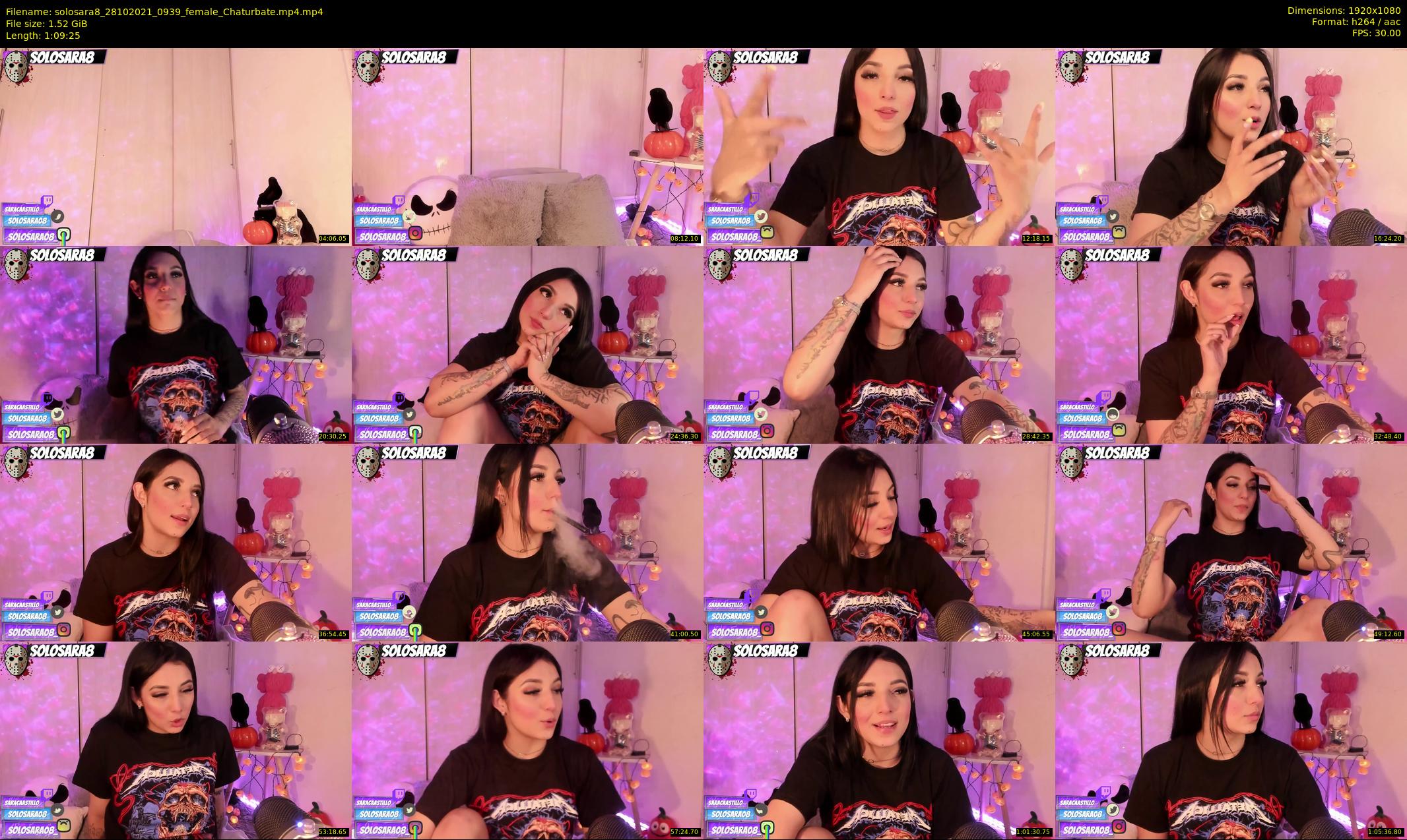 solosara8 — 70 minute Chaturbate female cam show recording, 1080p, Oct 28, 2021