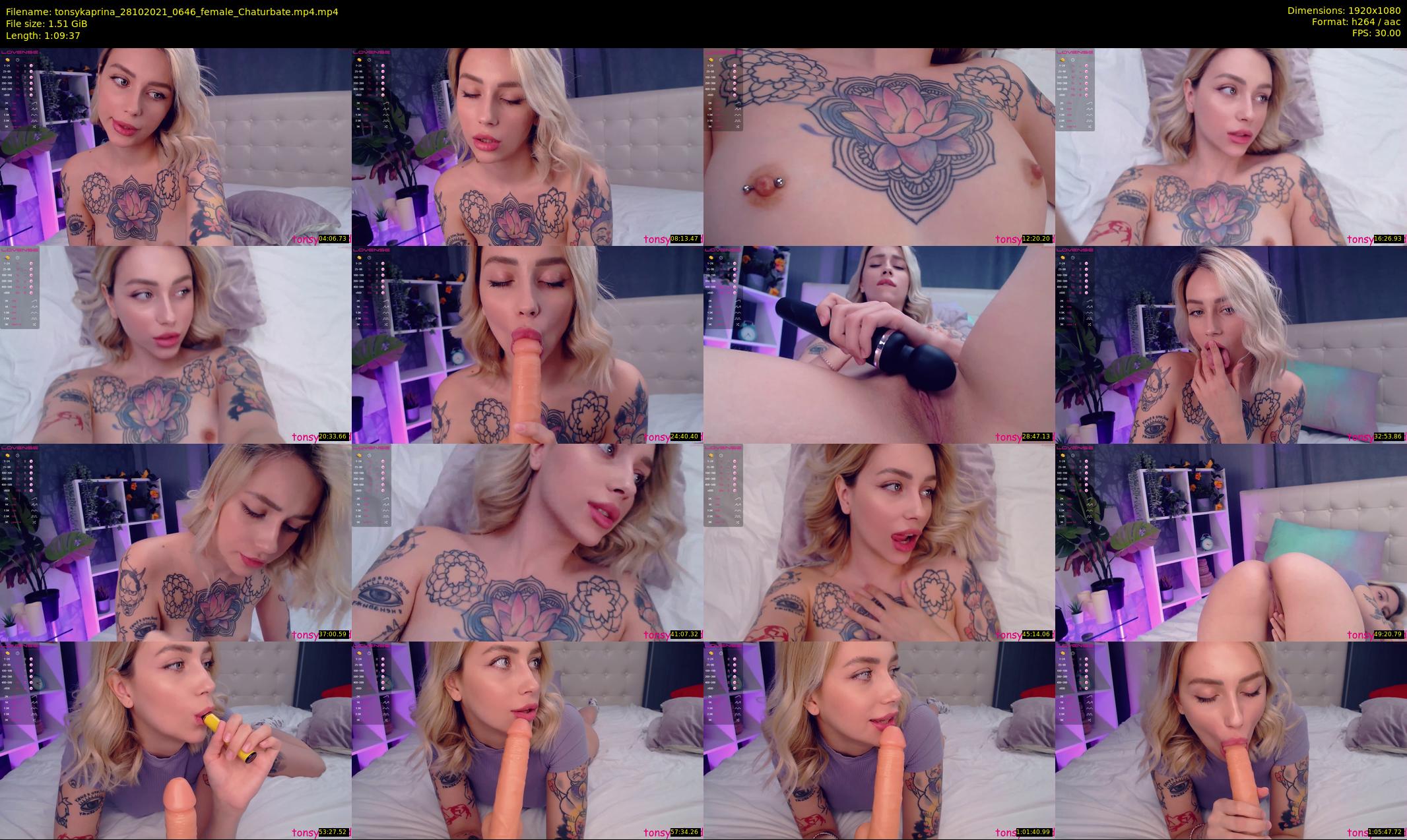 tonsykaprina — 70 minute Chaturbate couple cam show recording, 1080p, Oct 28, 2021