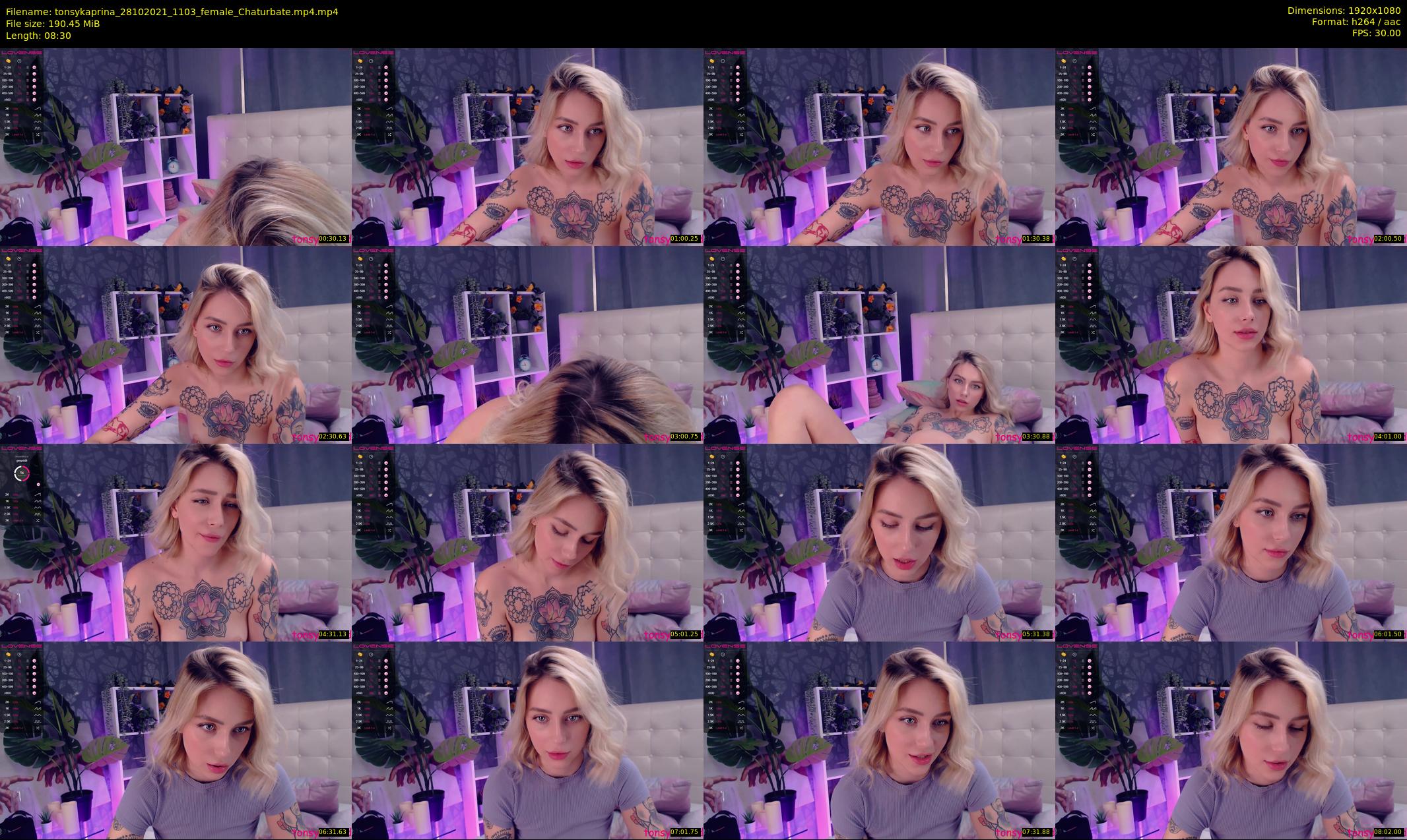 tonsykaprina — 9 minute Chaturbate couple cam show recording, 1080p, Oct 28, 2021