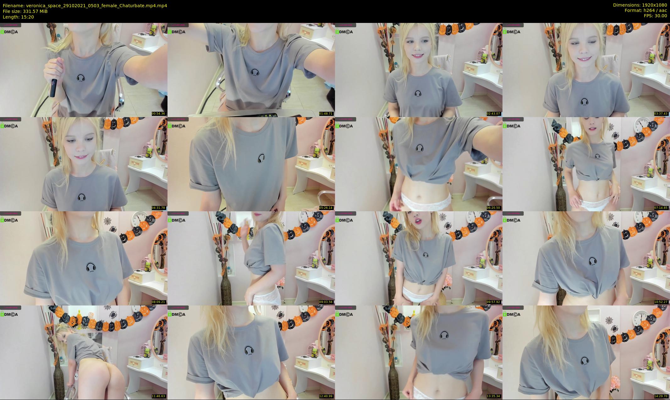 veronica_space — 16 minute Chaturbate female cam show recording, 1080p, Oct 29, 2021
