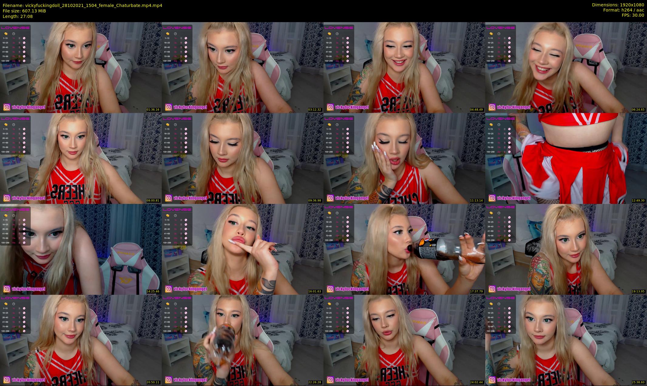 vickyfuckingdoll — 28 minute Chaturbate female cam show recording, 1080p, Oct 28, 2021