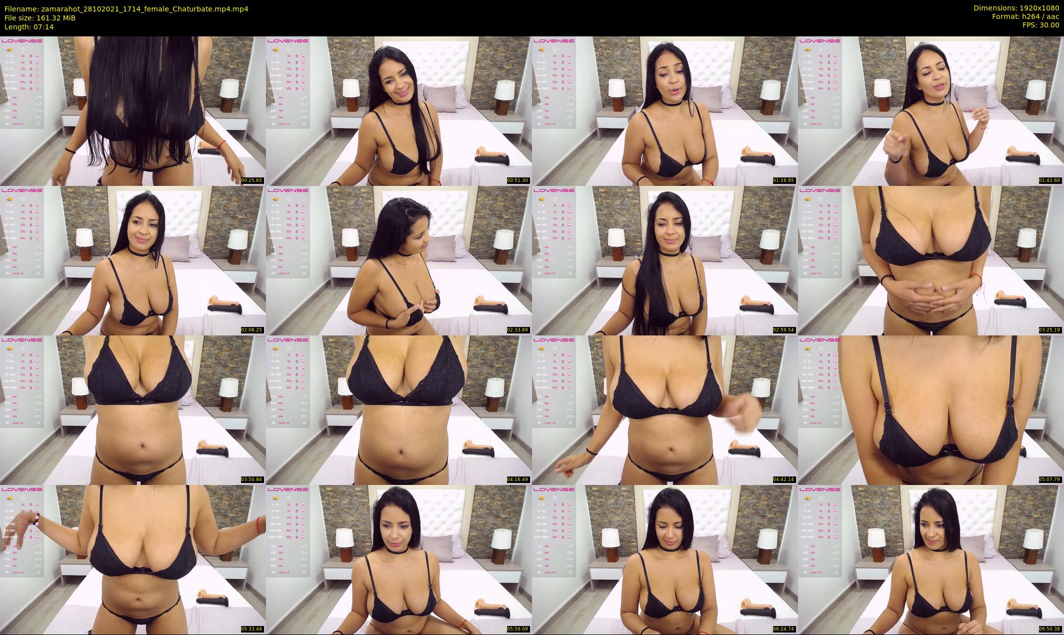 zamarahot — 8 minute Chaturbate female cam show recording, 1080p, Oct 28, 2021