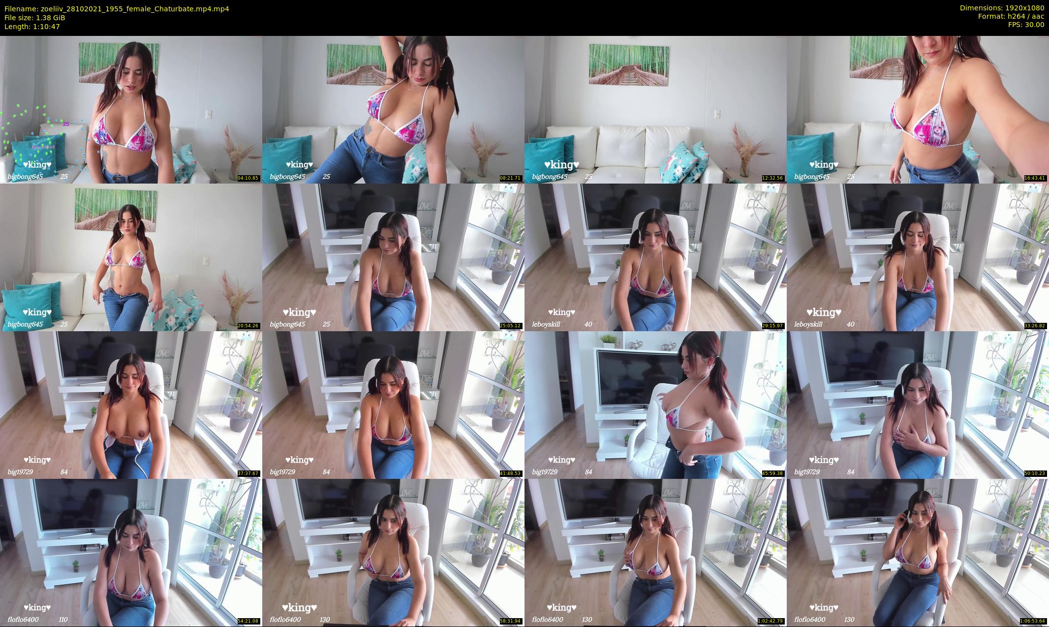 zoeliiv — 71 minute Chaturbate female cam show recording, 1080p, Oct 28, 2021