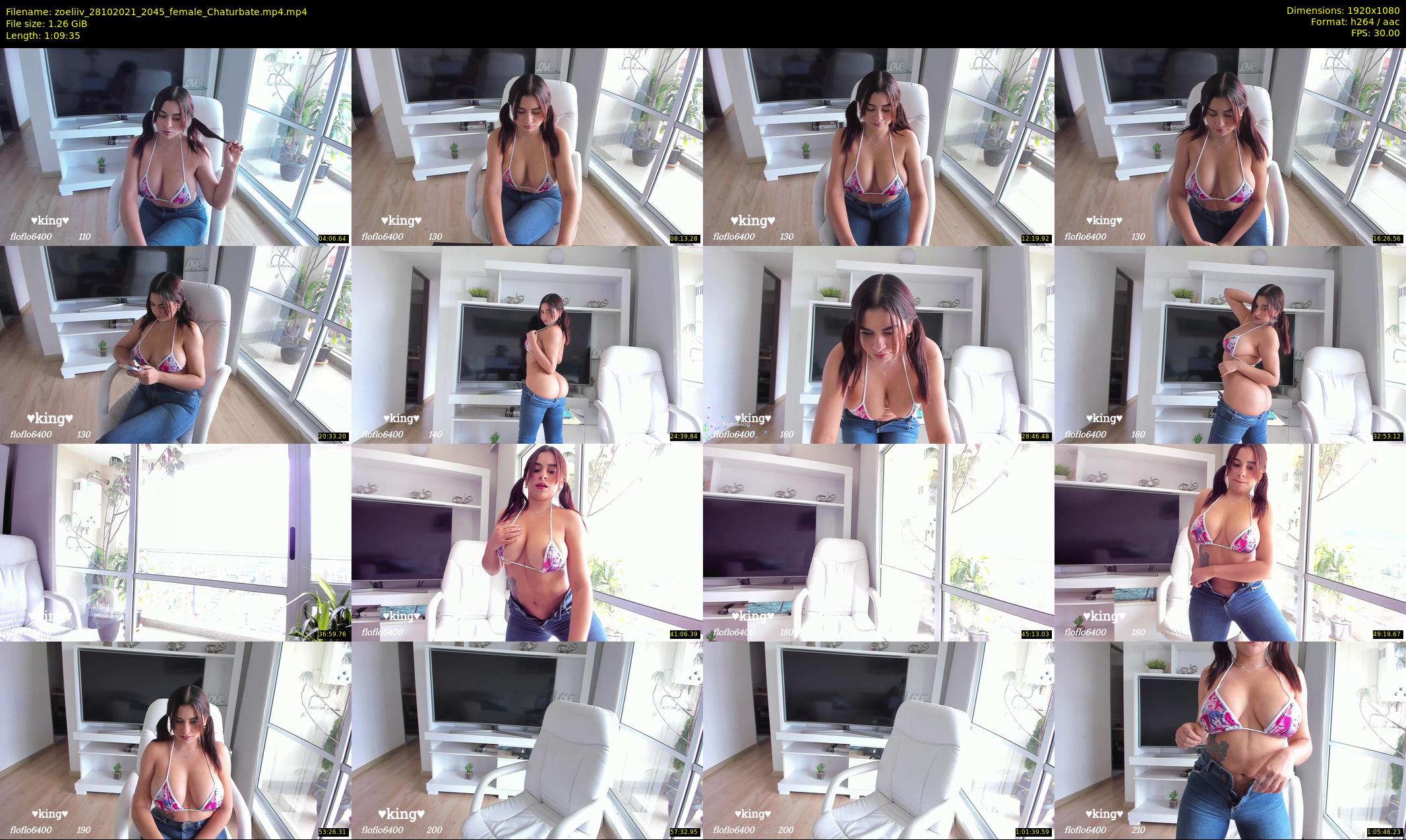 zoeliiv — 70 minute Chaturbate female cam show recording, 1080p, Oct 28, 2021