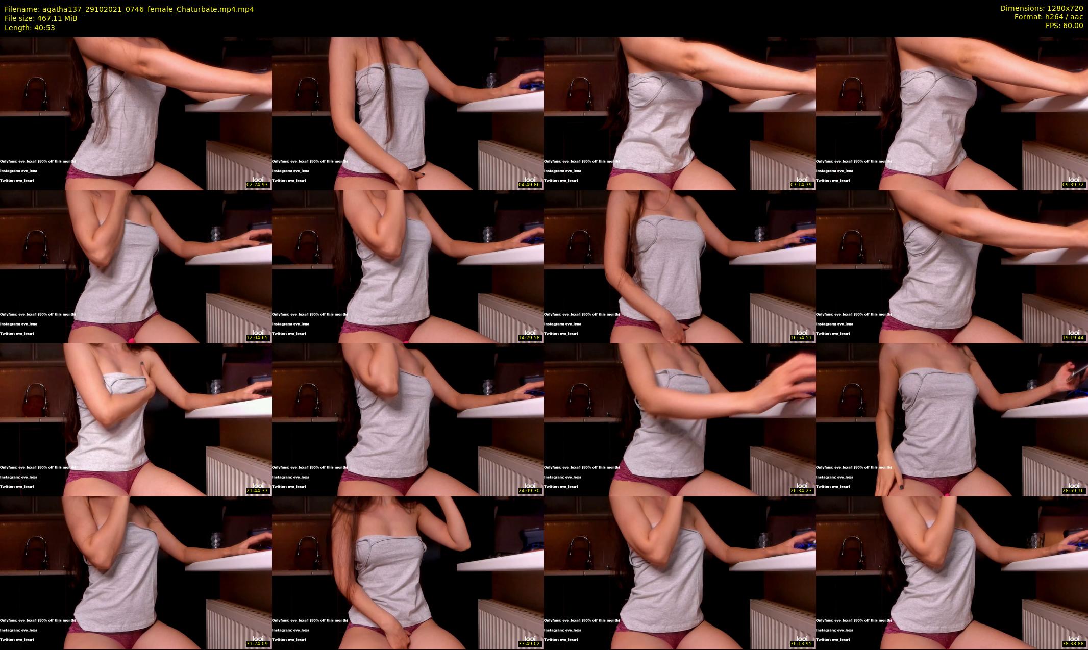 agatha137 — 41 minute Chaturbate female cam show recording, 720p, Oct 29, 2021