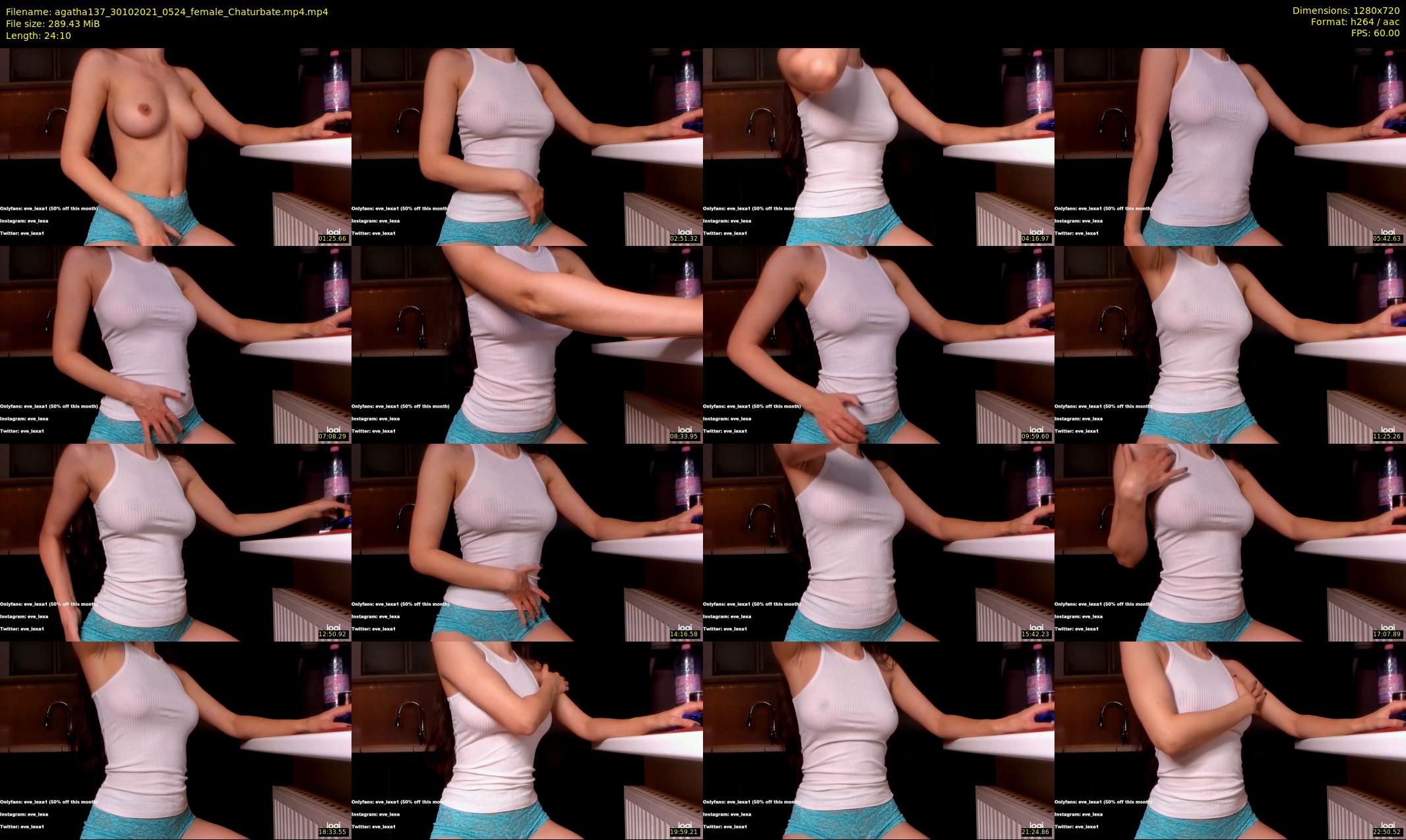 agatha137 — 25 minute Chaturbate female cam show recording, 720p, Oct 30, 2021