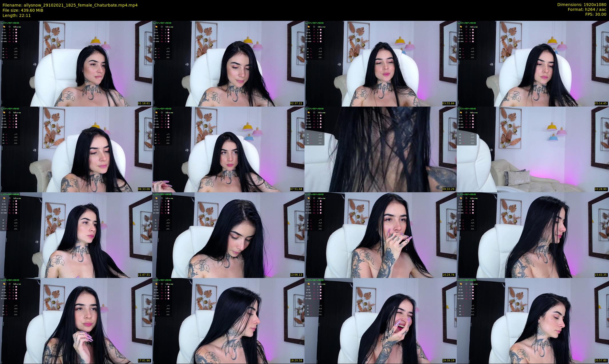 allysnow — 23 minute Chaturbate female cam show recording, 1080p, Oct 29, 2021