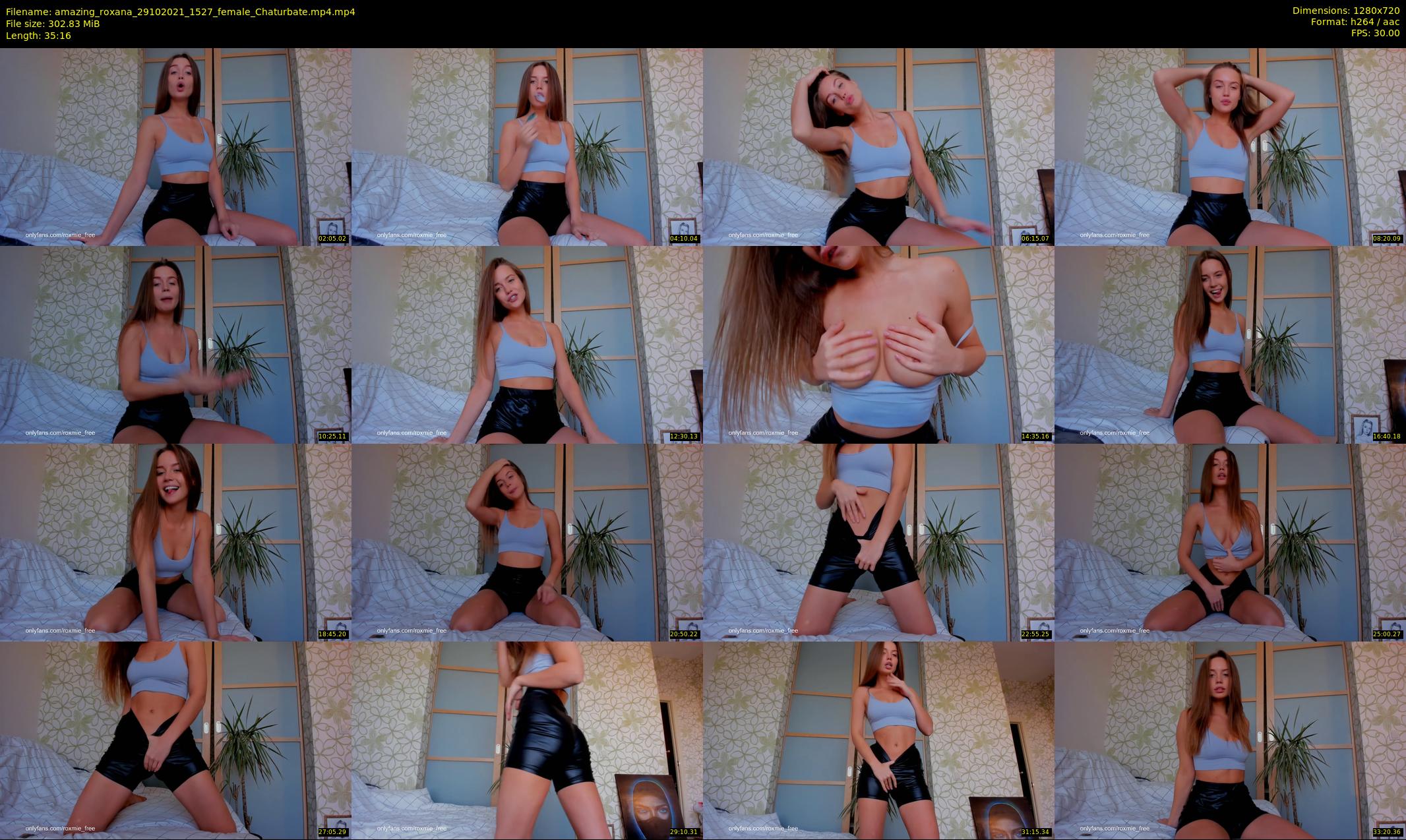 amazing_roxana — 36 minute Chaturbate female cam show recording, 720p, Oct 29, 2021