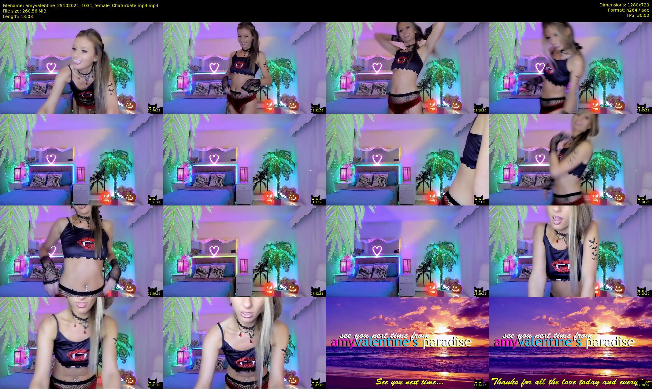 amyvalentine — 14 minute Chaturbate female cam show recording, 720p, Oct 29, 2021