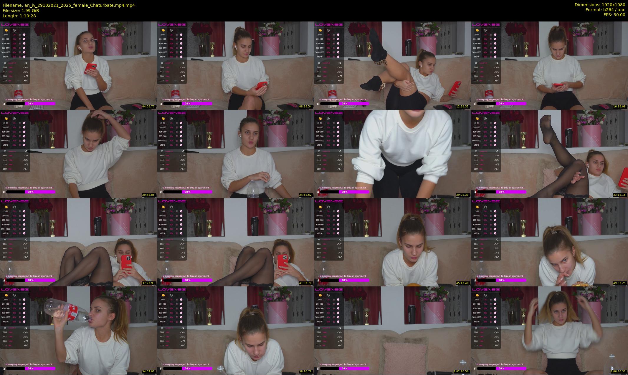 an_iv — 71 minute Chaturbate female cam show recording, 1080p, Oct 29, 2021
