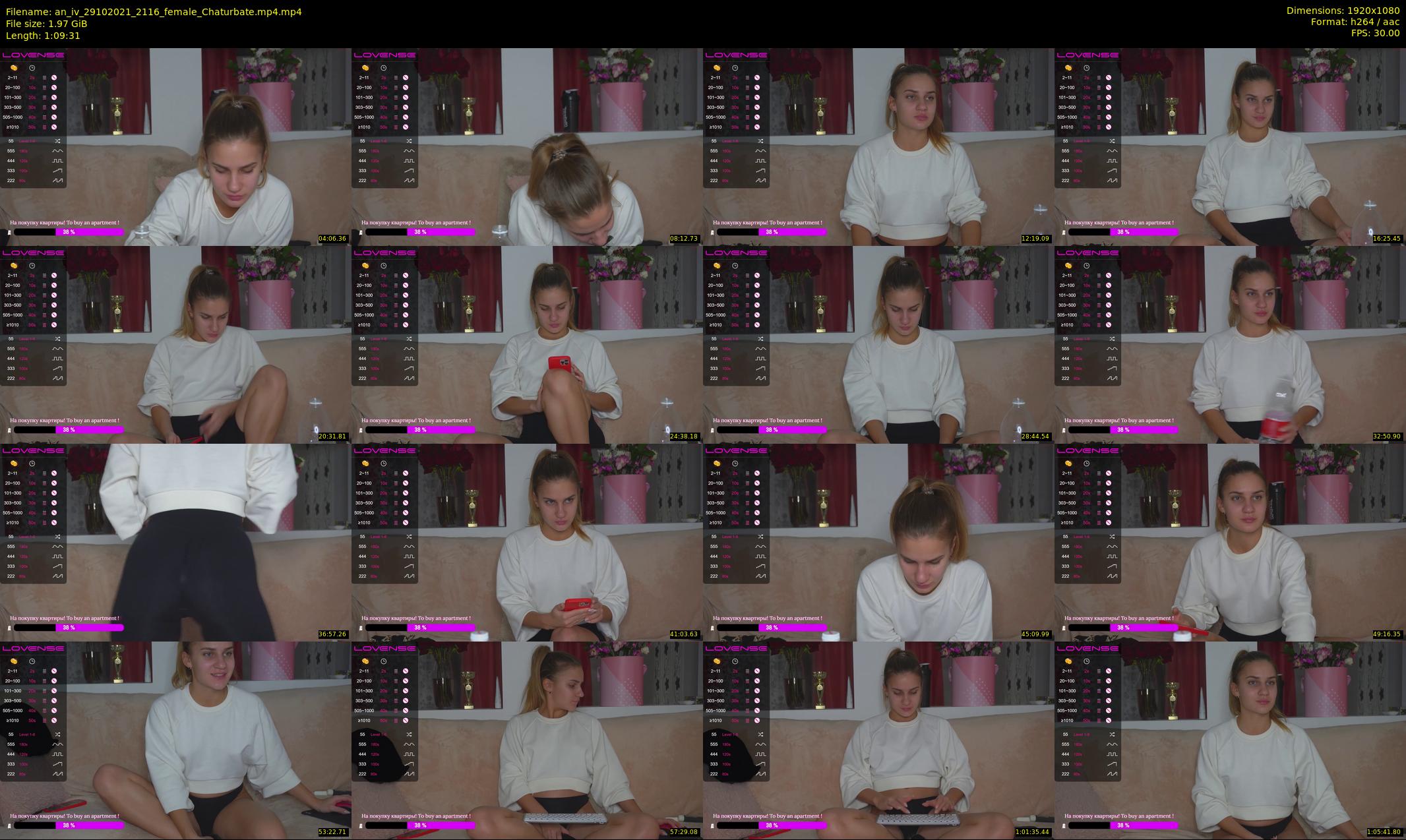an_iv — 70 minute Chaturbate female cam show recording, 1080p, Oct 29, 2021