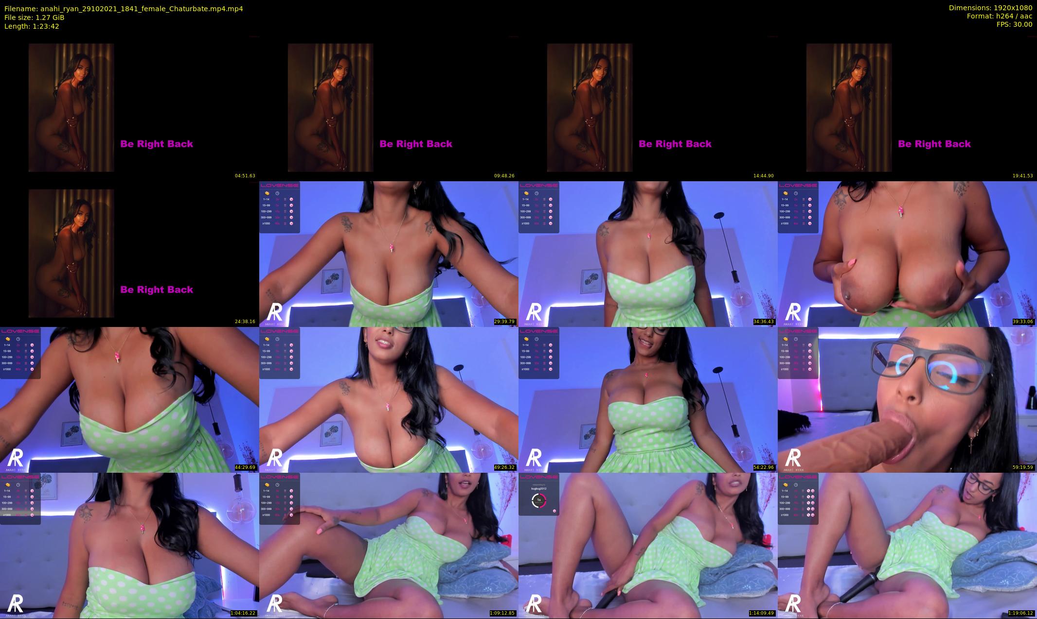 anahi_ryan — 84 minute Chaturbate female cam show recording, 1080p, Oct 29, 2021