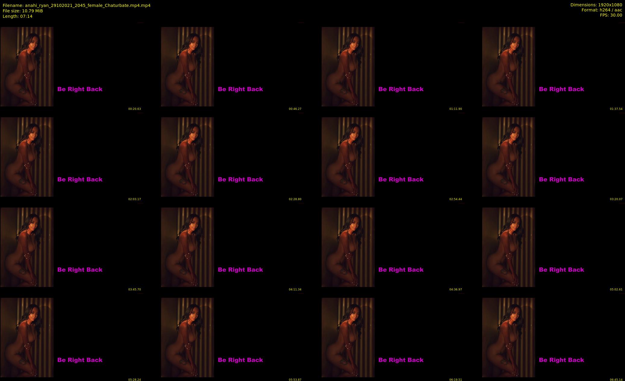 anahi_ryan — 8 minute Chaturbate female cam show recording, 1080p, Oct 29, 2021