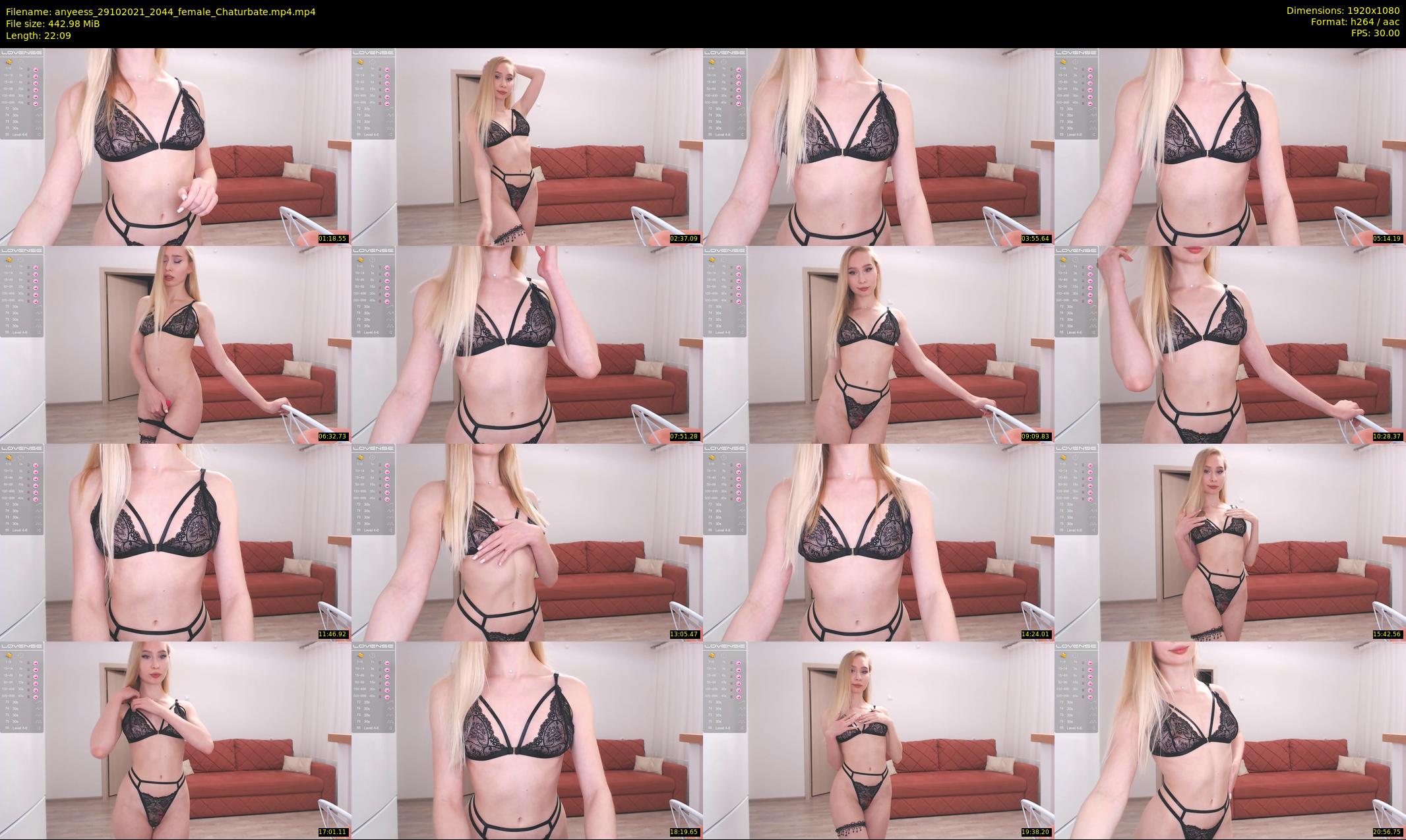 anyeess — 23 minute Chaturbate female cam show recording, 1080p, Oct 29, 2021