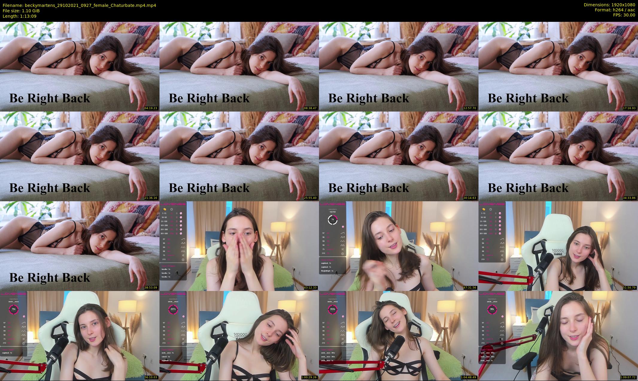 beckymartens — 74 minute Chaturbate female cam show recording, 1080p, Oct 29, 2021