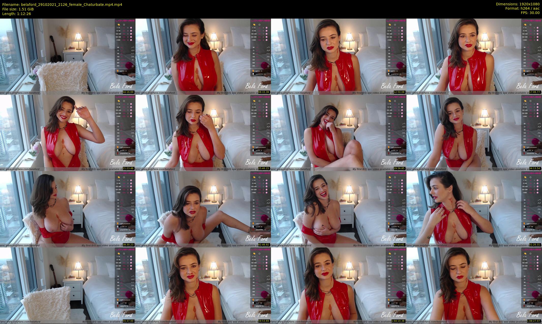 belaford — 73 minute Chaturbate female cam show recording, 1080p, Oct 29, 2021
