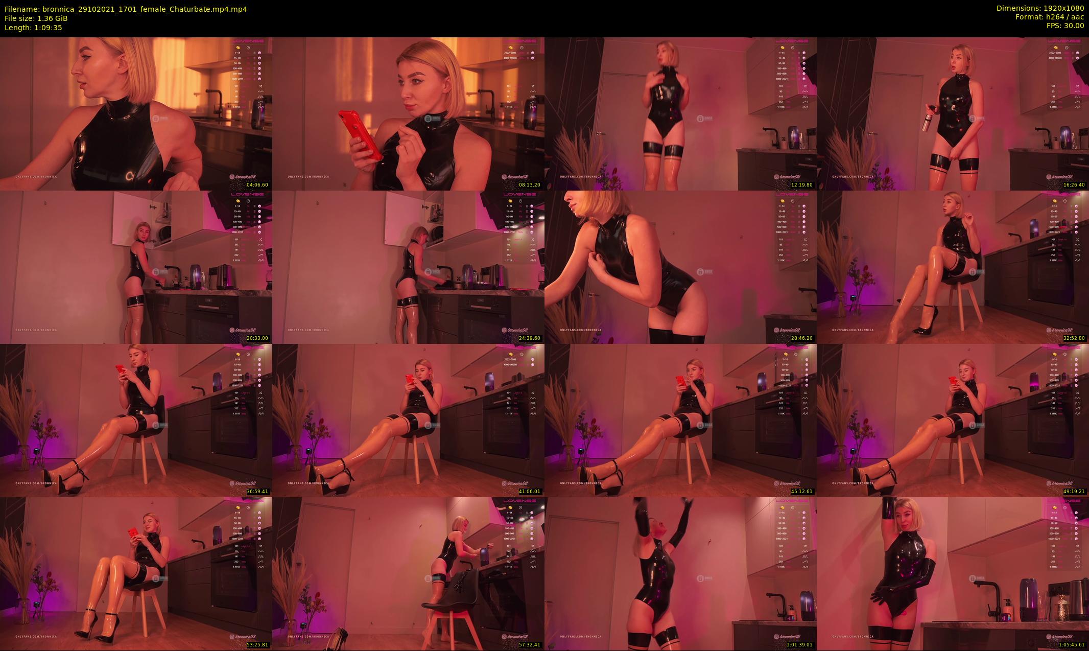 bronnica — 70 minute Chaturbate female cam show recording, 1080p, Oct 29, 2021