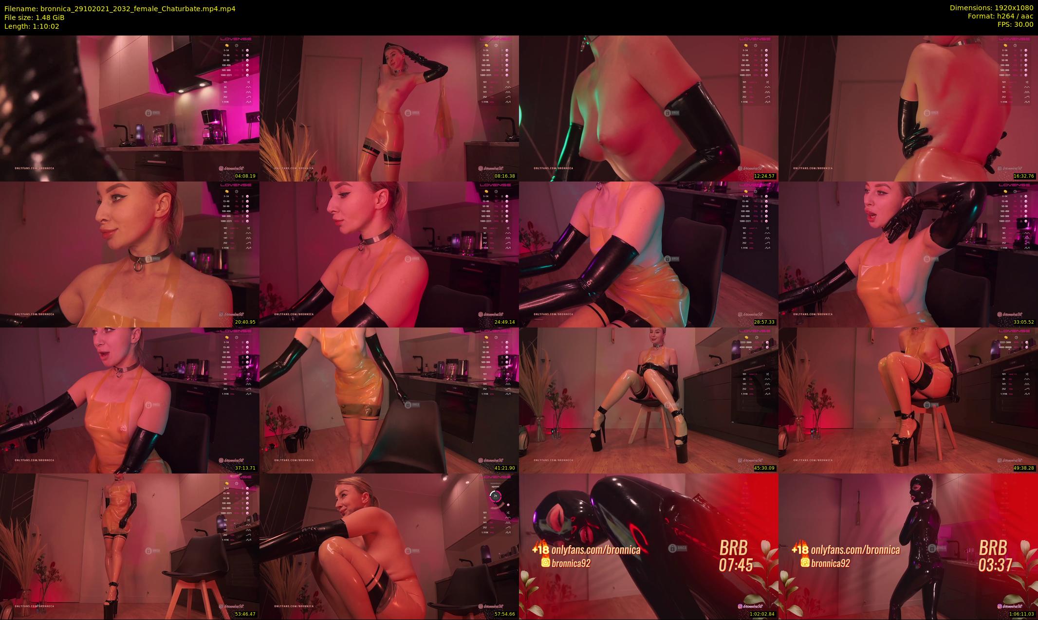 bronnica — 71 minute Chaturbate female cam show recording, 1080p, Oct 29, 2021
