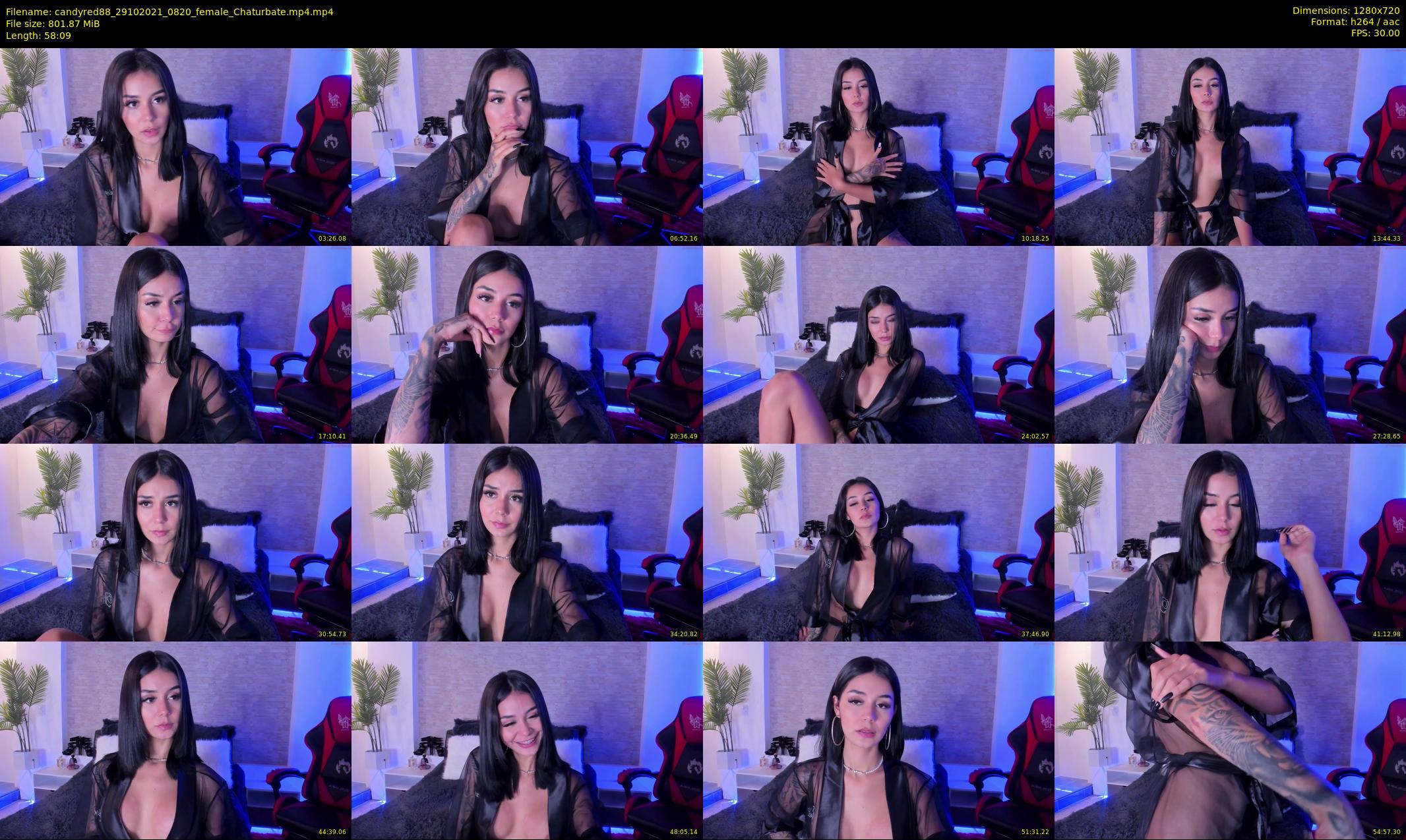 candyred88 — 59 minute Chaturbate female cam show recording, 720p, Oct 29, 2021