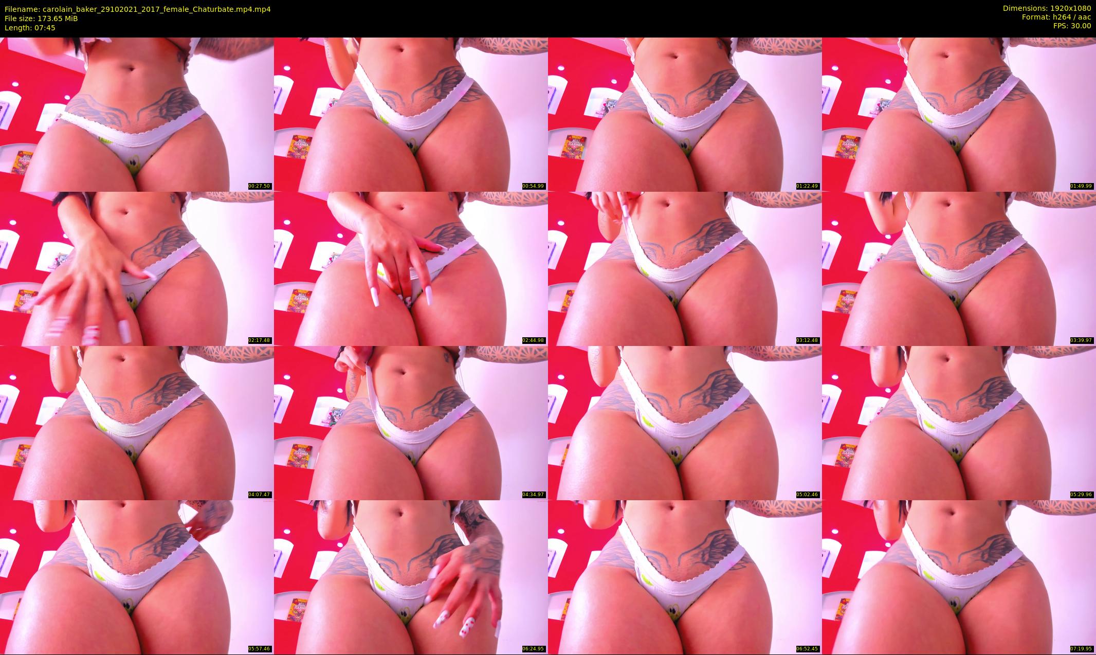 carolain_baker — 8 minute Chaturbate female cam show recording, 1080p, Oct 29, 2021
